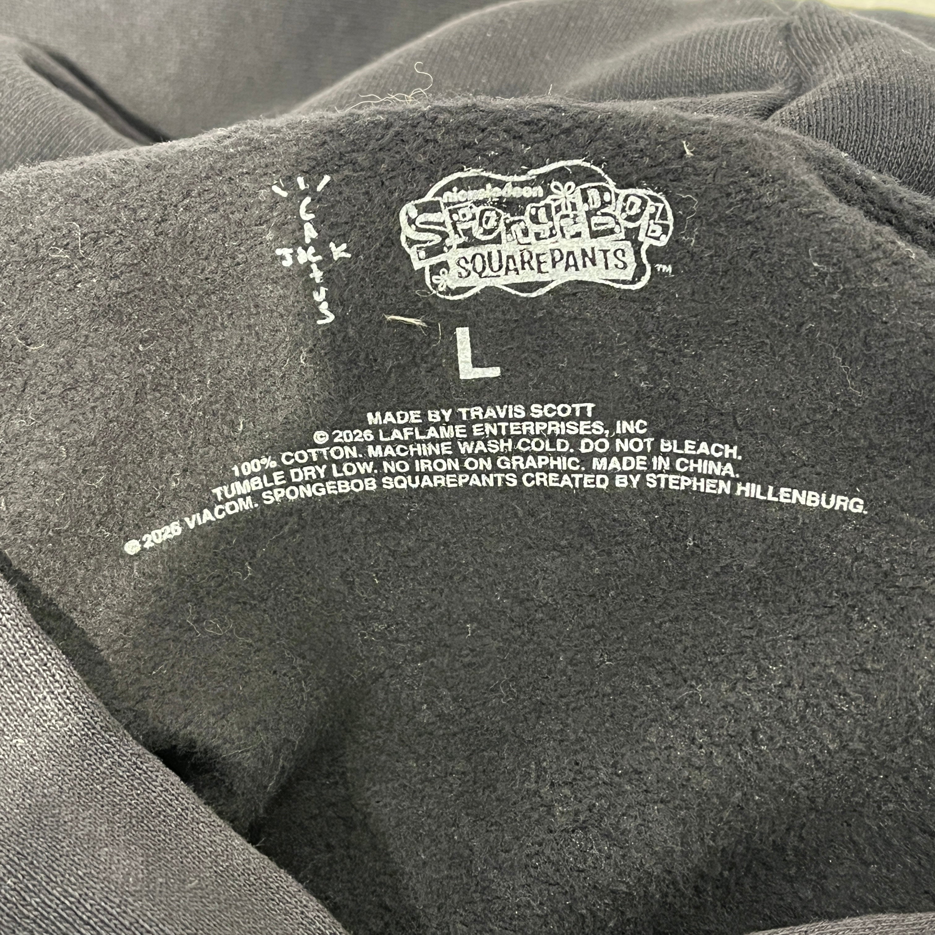 CACTUS JACK/SpongeBob/Hoodie/L/Graphic/Cotton/BLK/Pullover/Patrick Star Hoodie in Black view 3