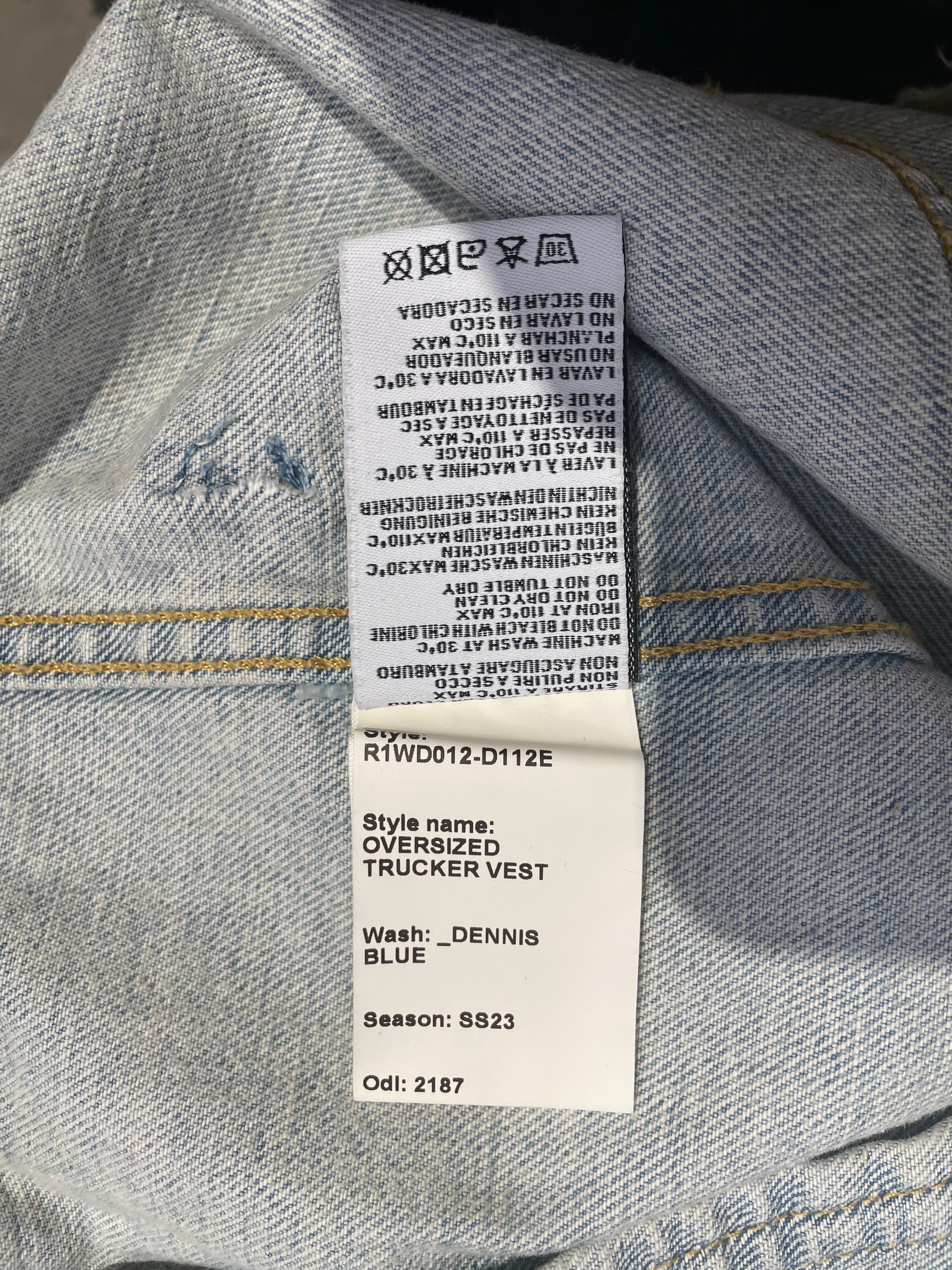 R13/Vest/XS/Cotton/BLU/R1WD012-D1112E view 5