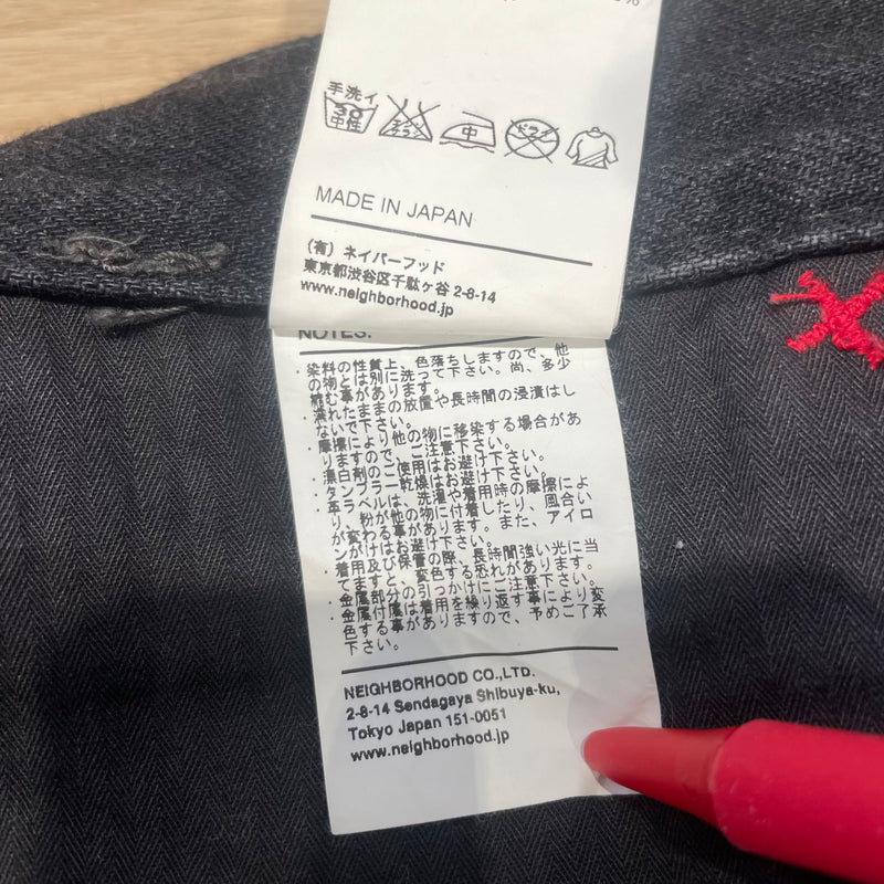 NEIGHBORHOOD/Straight Pants/Black/