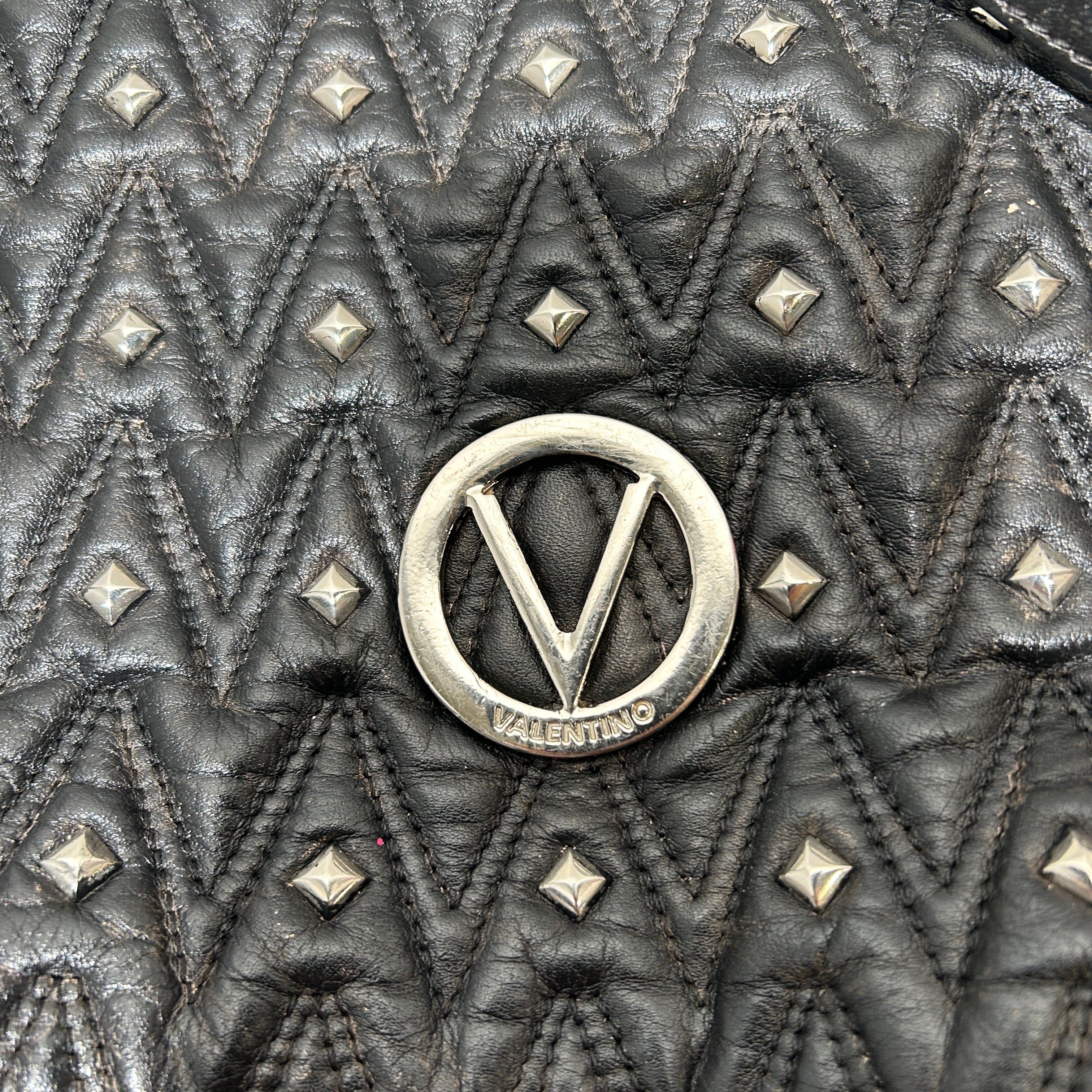 VALENTINO/Bag/Leather/BLK/LEATHER SHOULDER BAG view 4