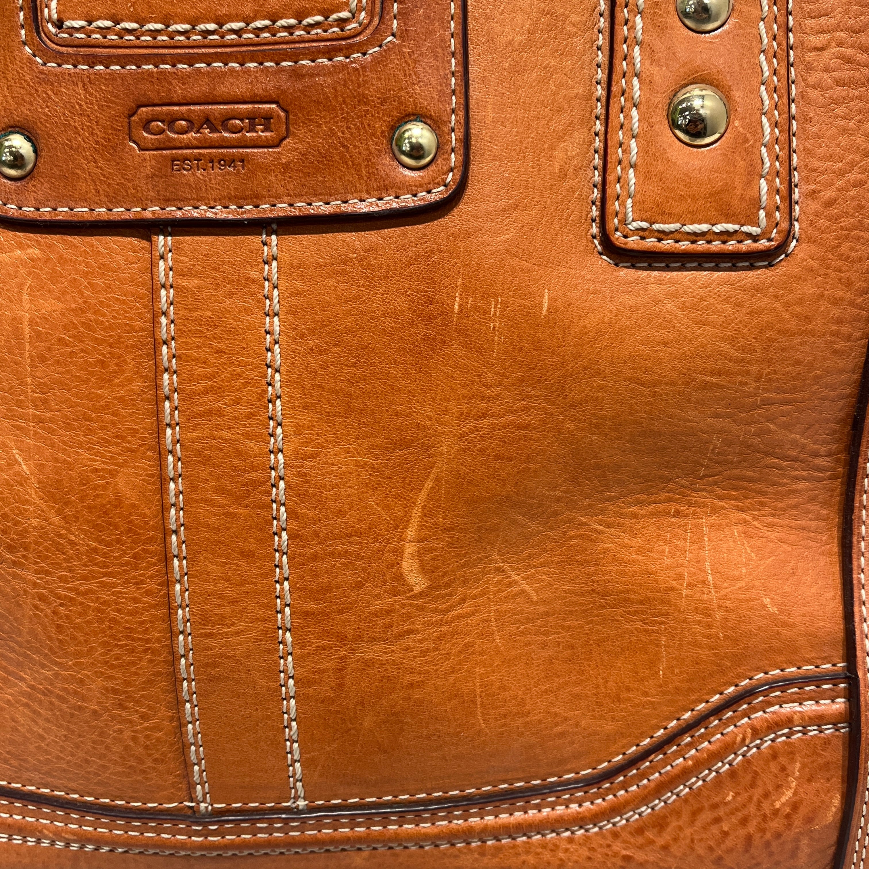 COACH/Tote Bag/Leather/CML/vintage hamptons turnlock view 8