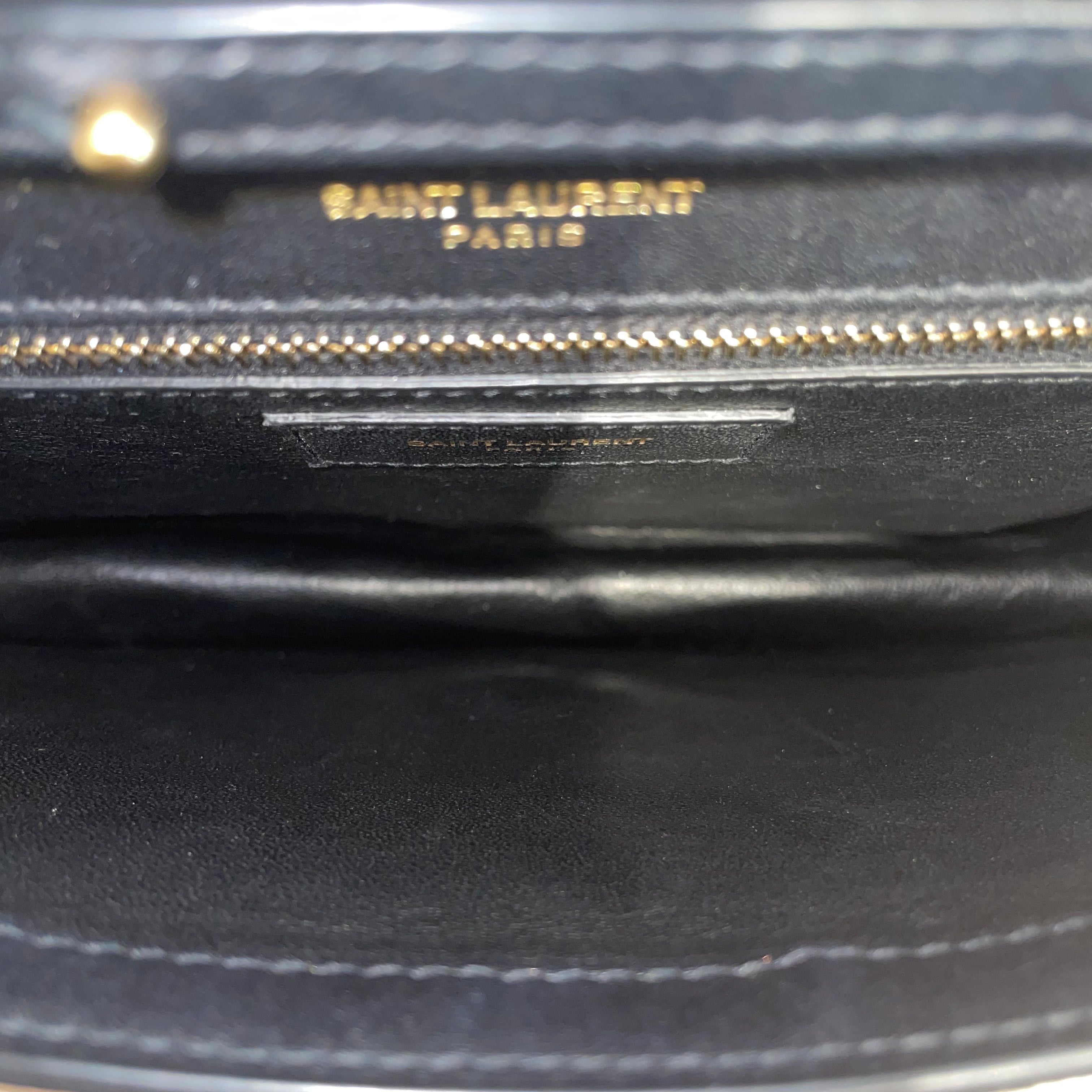 SAINT LAURENT/Cross Body Bag/Suede/BLK/LE SEPT CHAIN BAG view 5