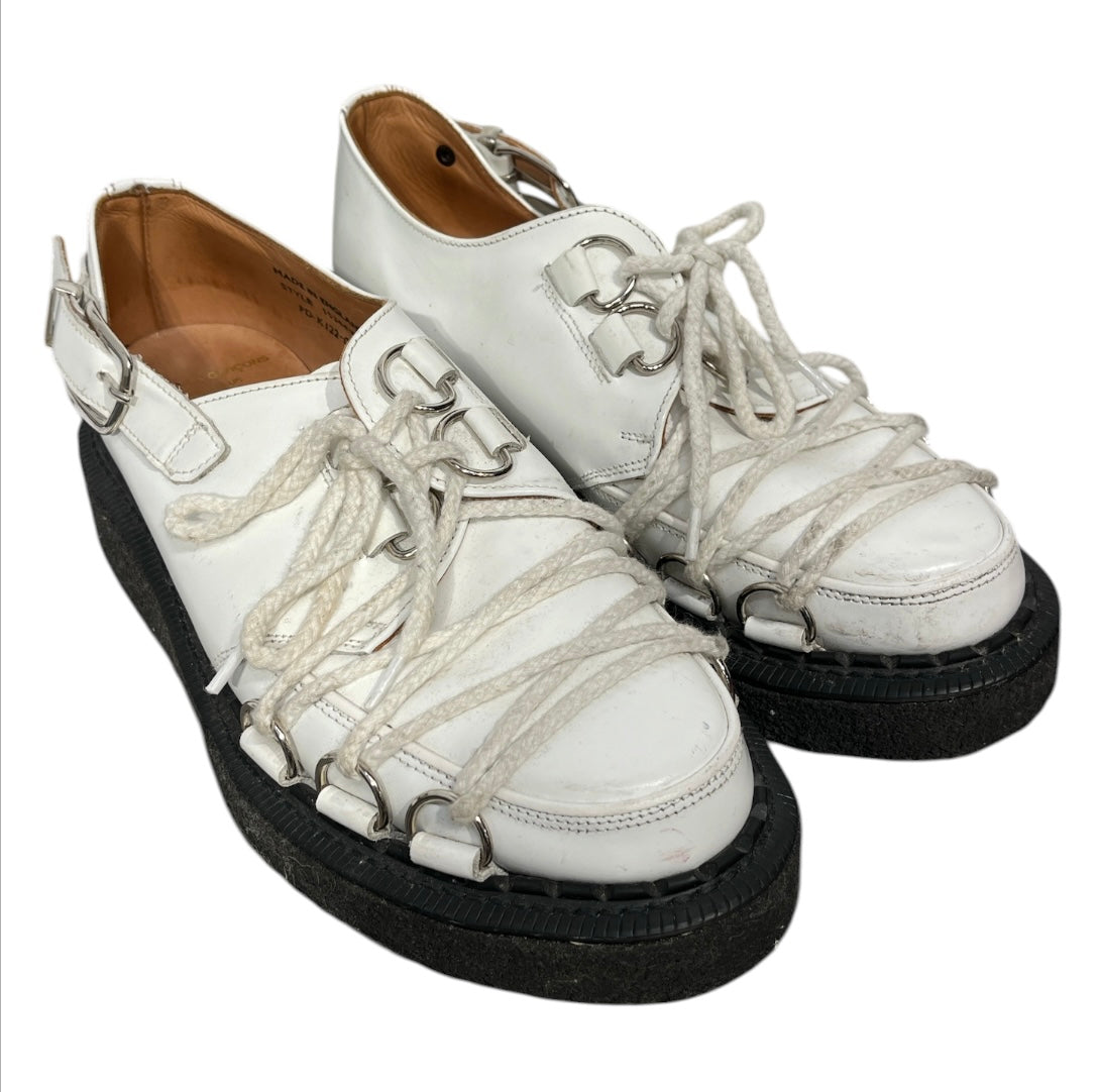 COMME des GARCONS/Dress Shoes/US 8/Leather/WHT/GEORGE COX view 1