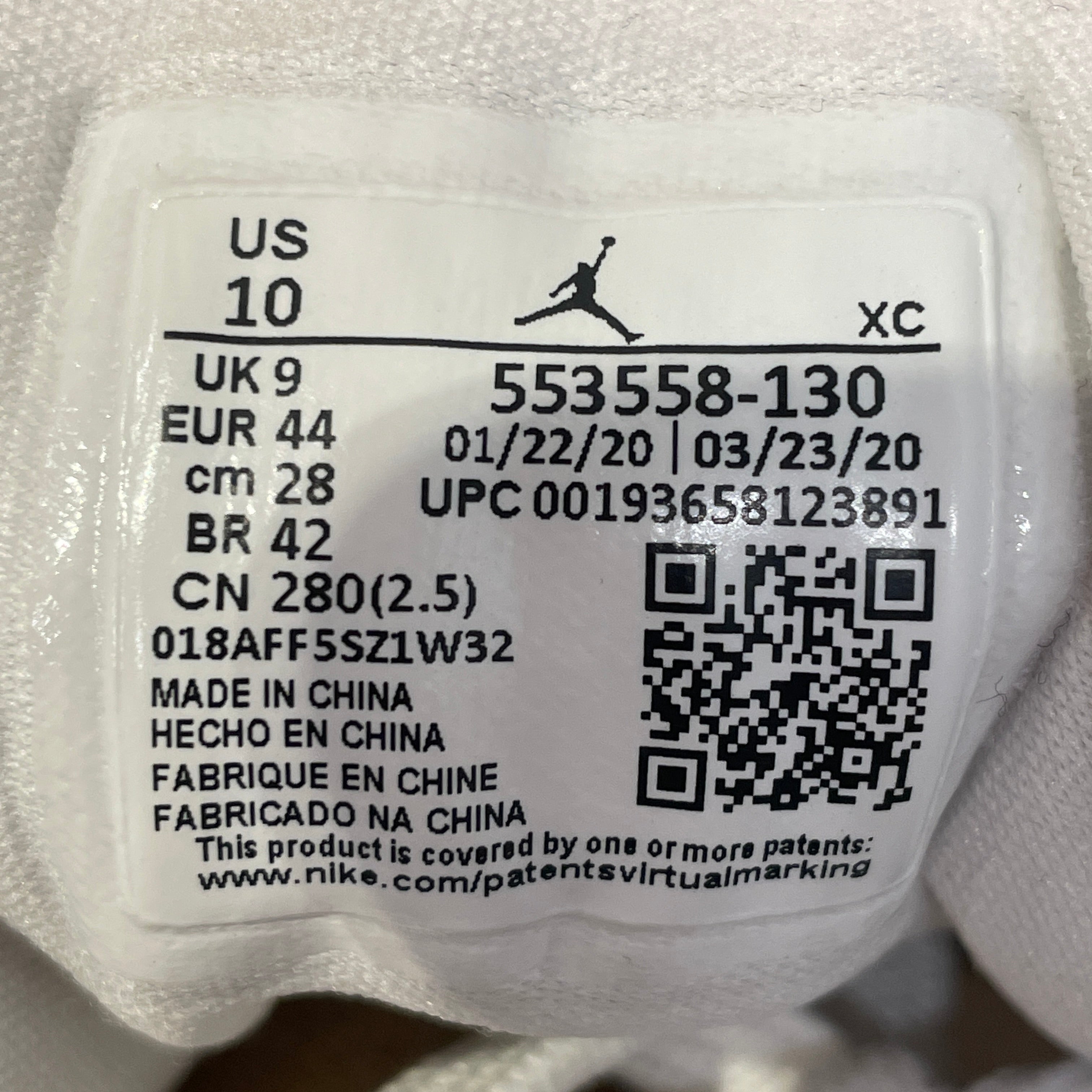 NIKE/Low-Sneakers/US 10/WHT/553558-130 view 3