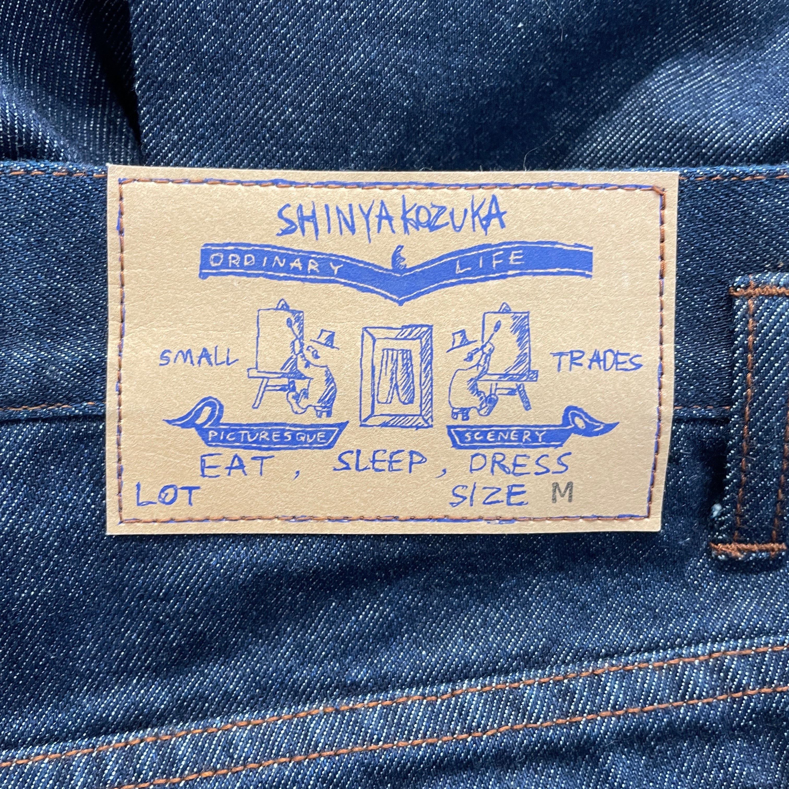 SHINYA KOZUKA/Pants/M/Denim/IDG/BARRELL PLEAT view 3