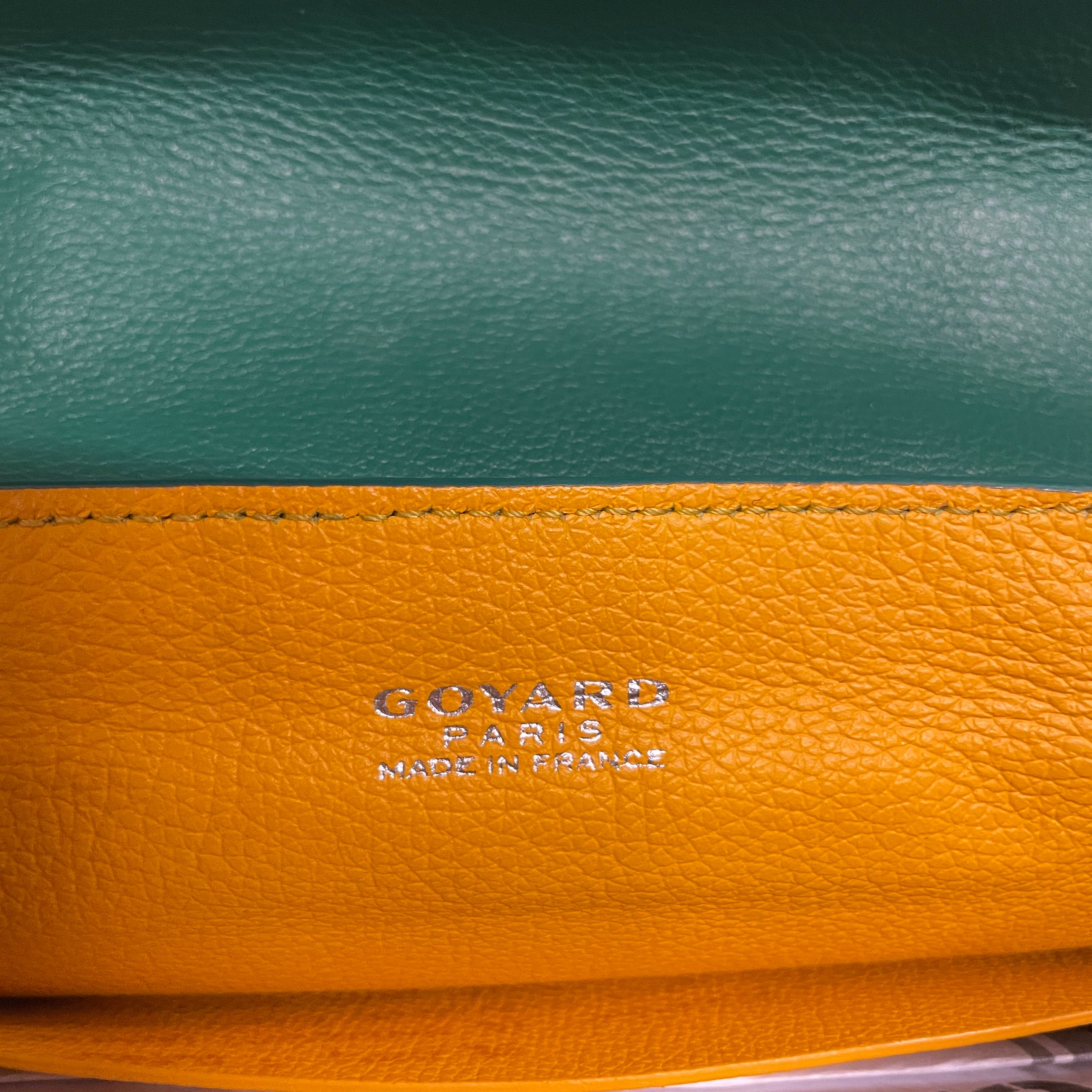 GOYARD/Bag/Leather/GRN/wood handle view 3