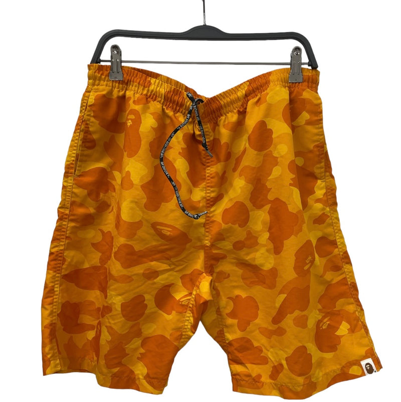 Bape shorts yellow store camouflage