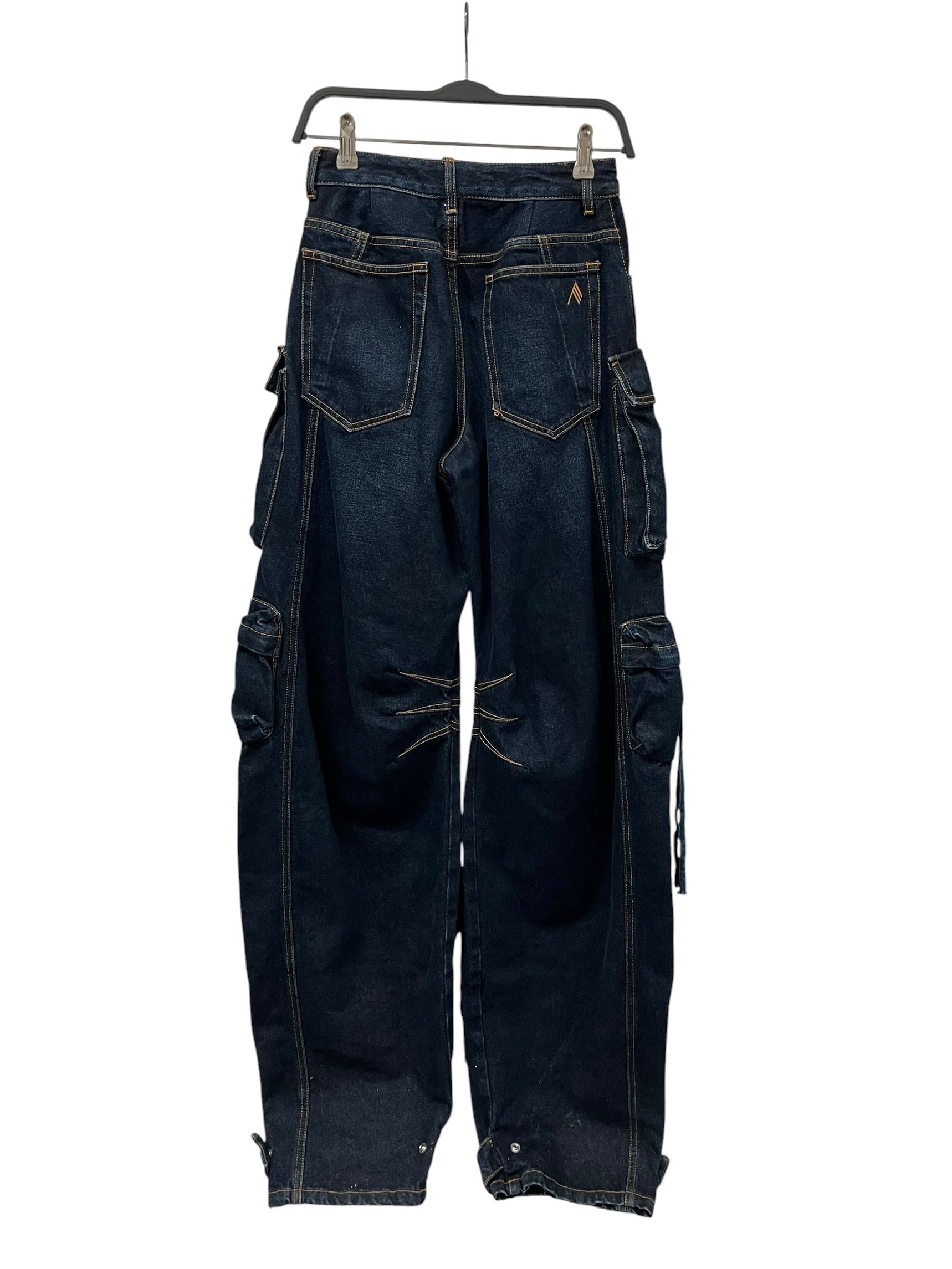 THE ATTICO/Cargo Pants/26/Denim/NVY/MULTI ZIP PKTS view 2