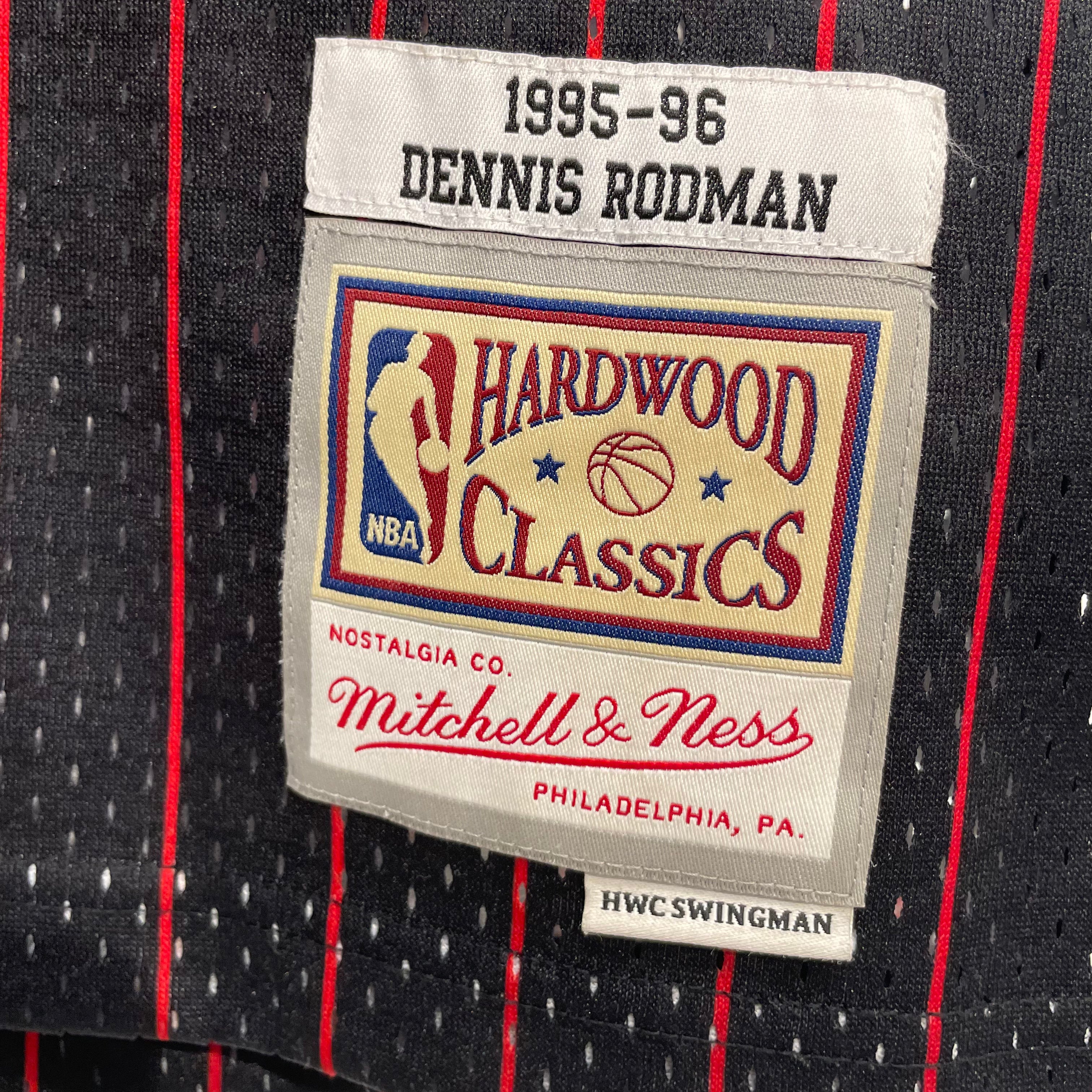 mitchell&ness/Tank Top/S/BLK/Stripe/bulls 91 dennis rodman view 5