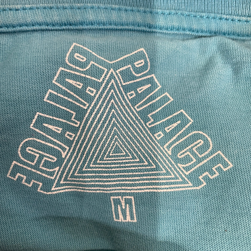 PALACE/T-Shirt/M/Cotton/BLU/Smoking graphic tee