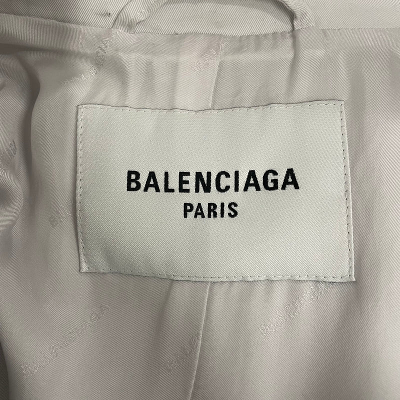 BALENCIAGA/Trench Coat/2/Cotton/GRY/destroyed coat