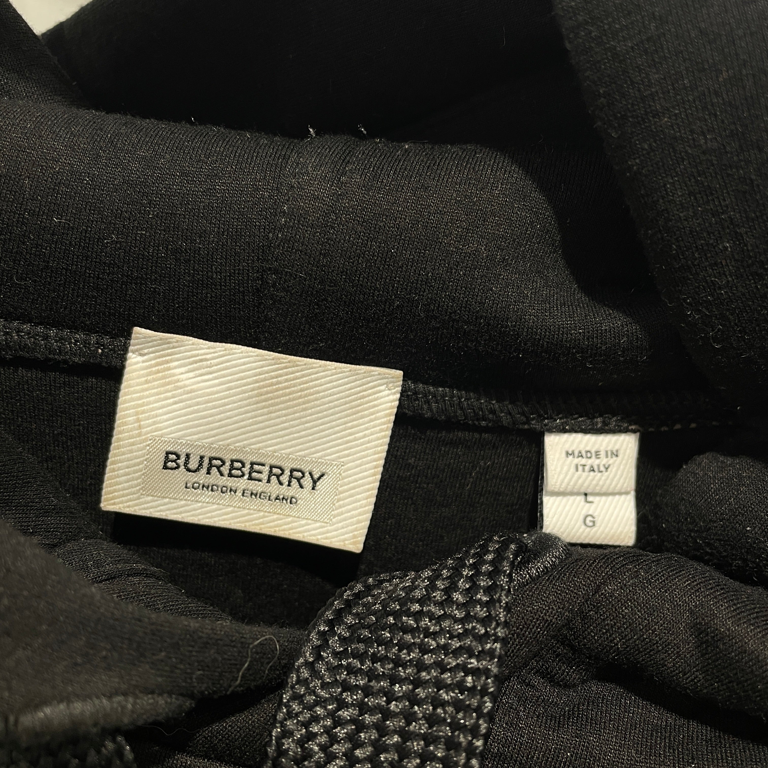 BURBERRY/Hoodie/L/All Over Print/BLK/Quest Knight Viscose Hoodie view 3