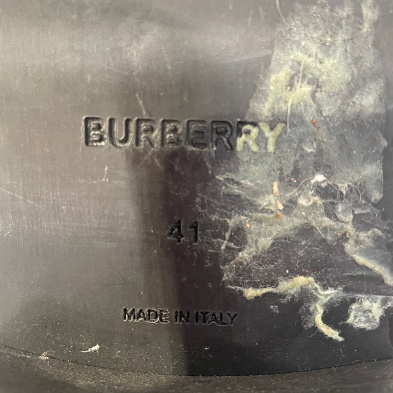 BURBERRY/Chelsea Boots/US 8/Leather/BLK/