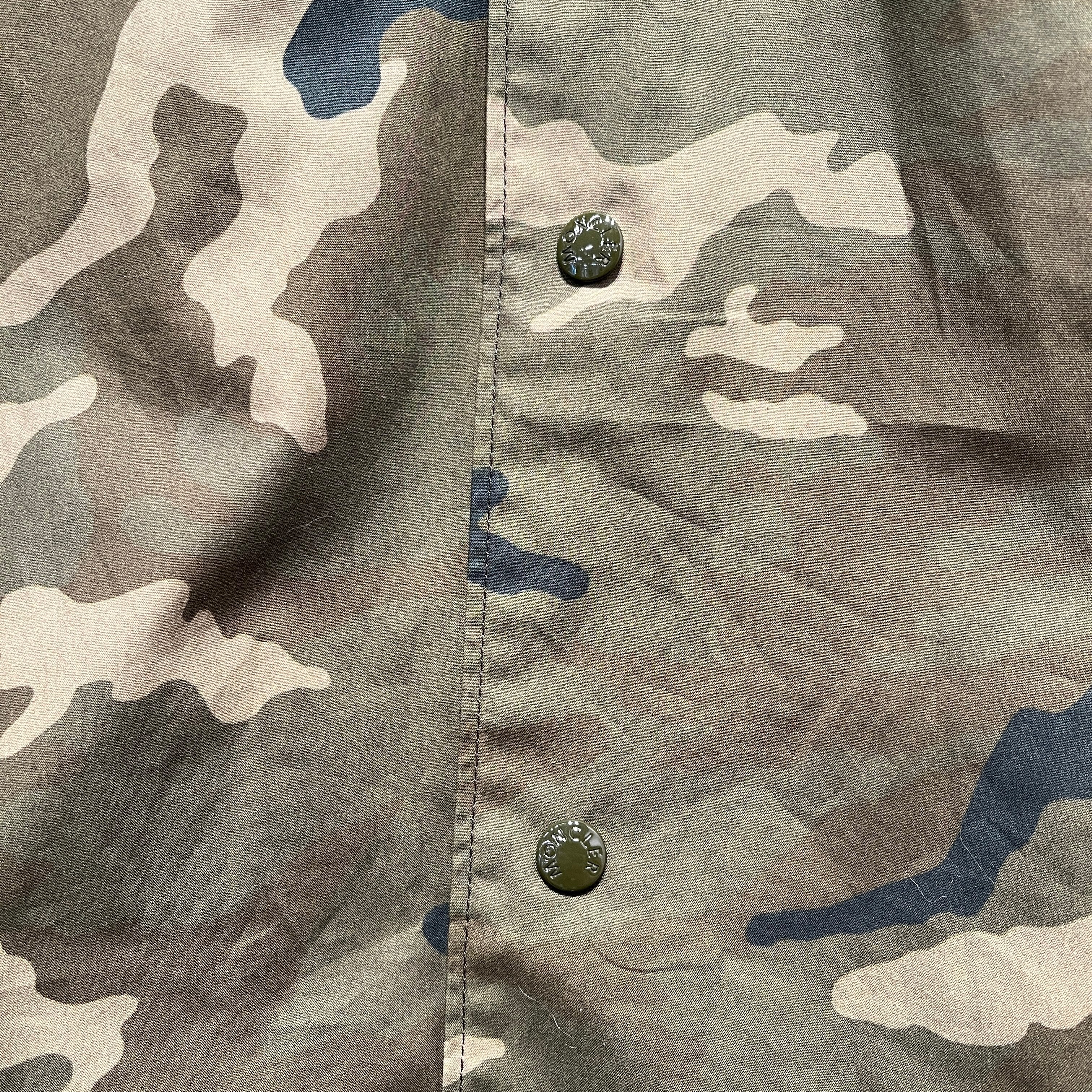 MONCLER/SS Shirt/M/Cotton/GRN/Camouflage/CAMO CAMP BUTTON DOWN view 7