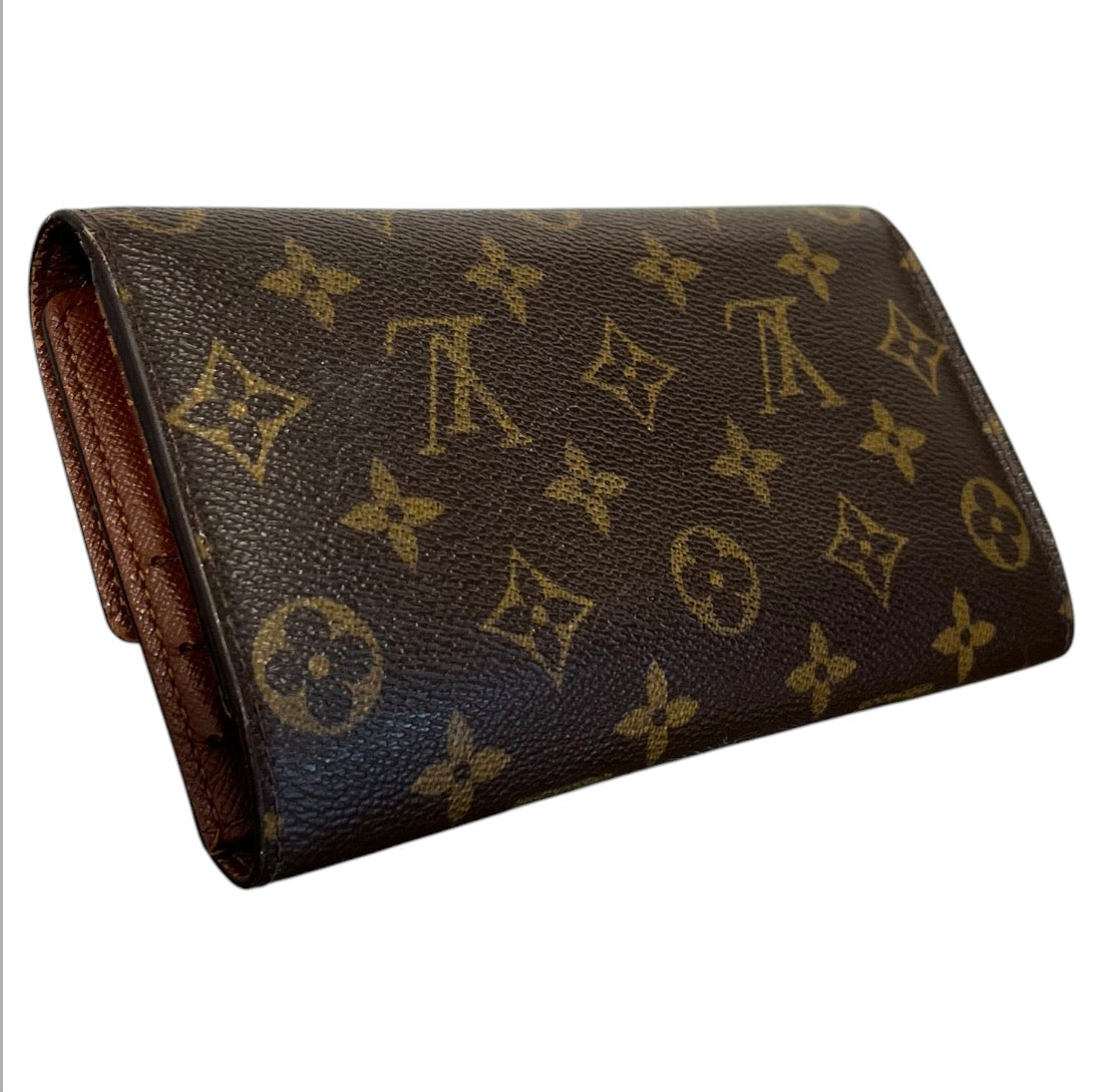 LOUIS VUITTON/Trifold Wallet/Monogram/Leather/BRW/sarah wallet view 2
