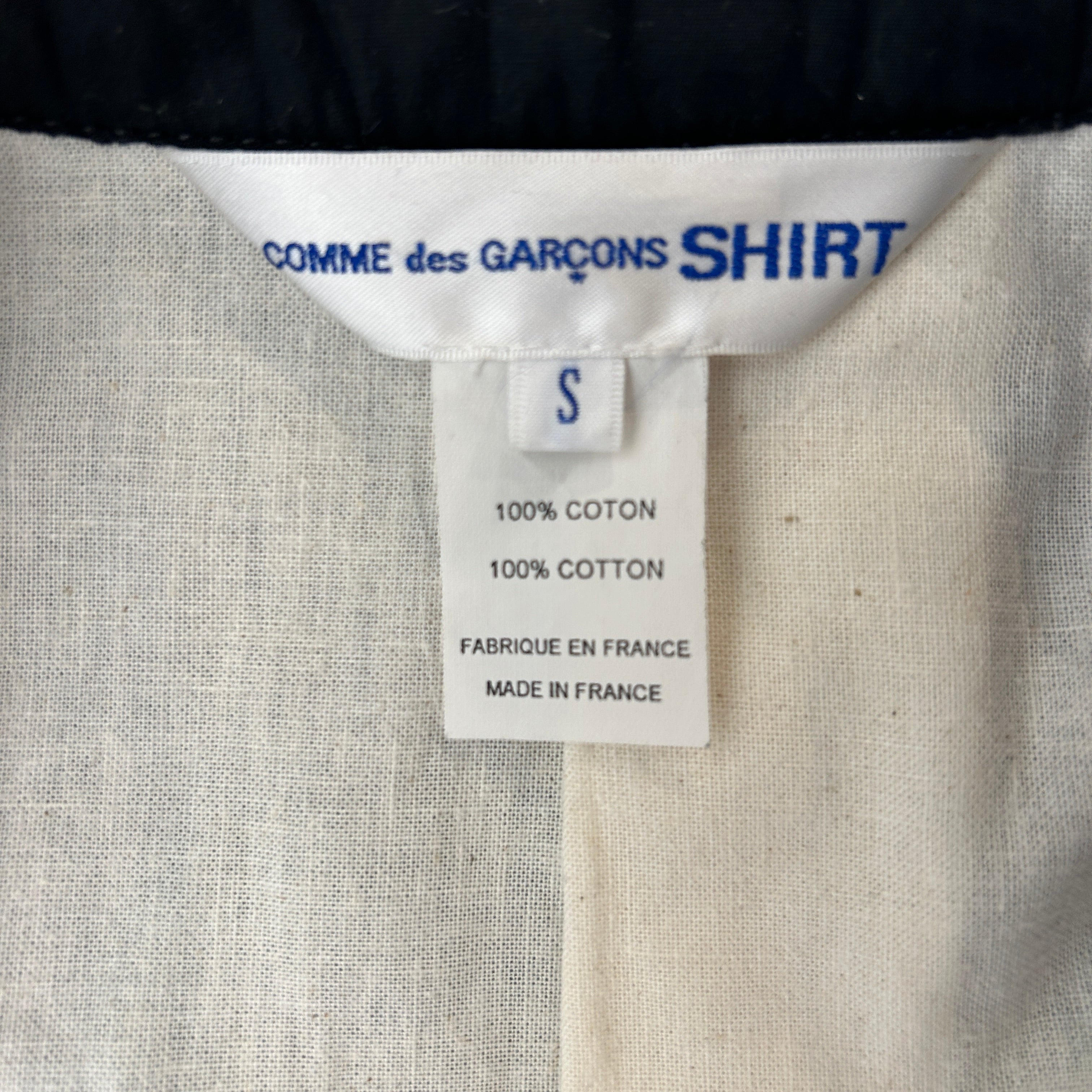 COMME des GARCONS SHIRT/Jacket/S/Cotton/BLK/Sleevless Long Rider Jcket view 3