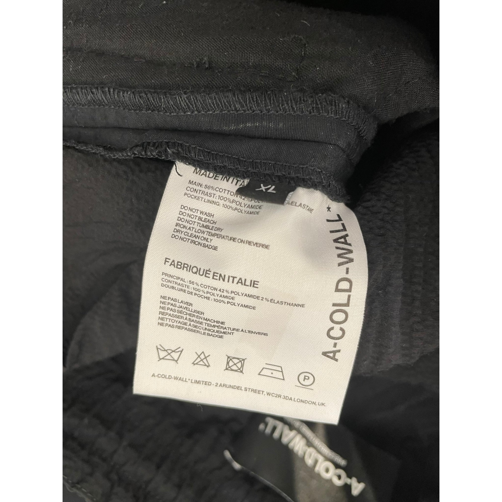 A-COLD-WALL/Pants/XL/Polyester/BLK/Joggers/TEXTURED view 4