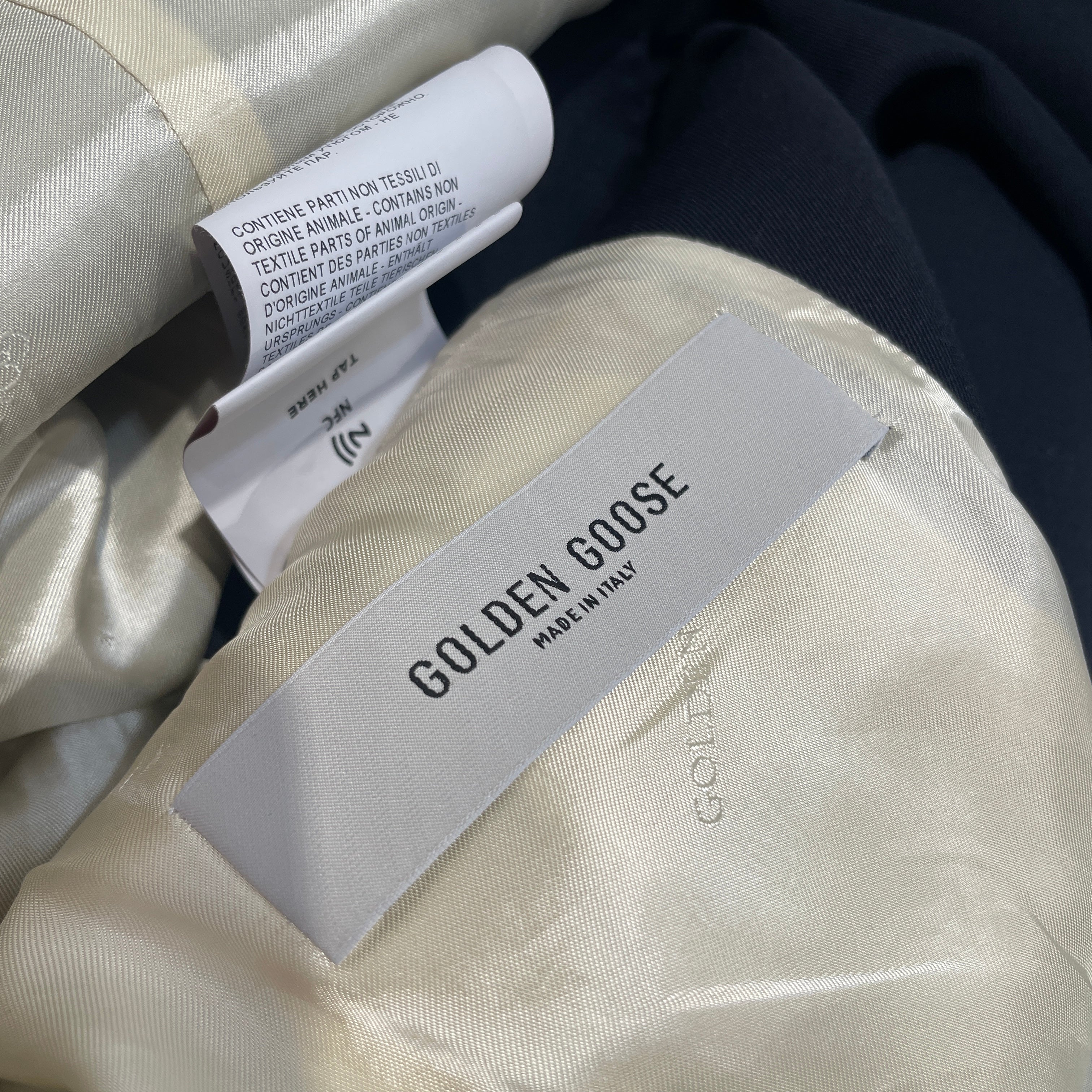 GOLDEN GOOSE/Tailored Jkt/54/Cotton/NVY/Button-up Two Star Blazer view 4