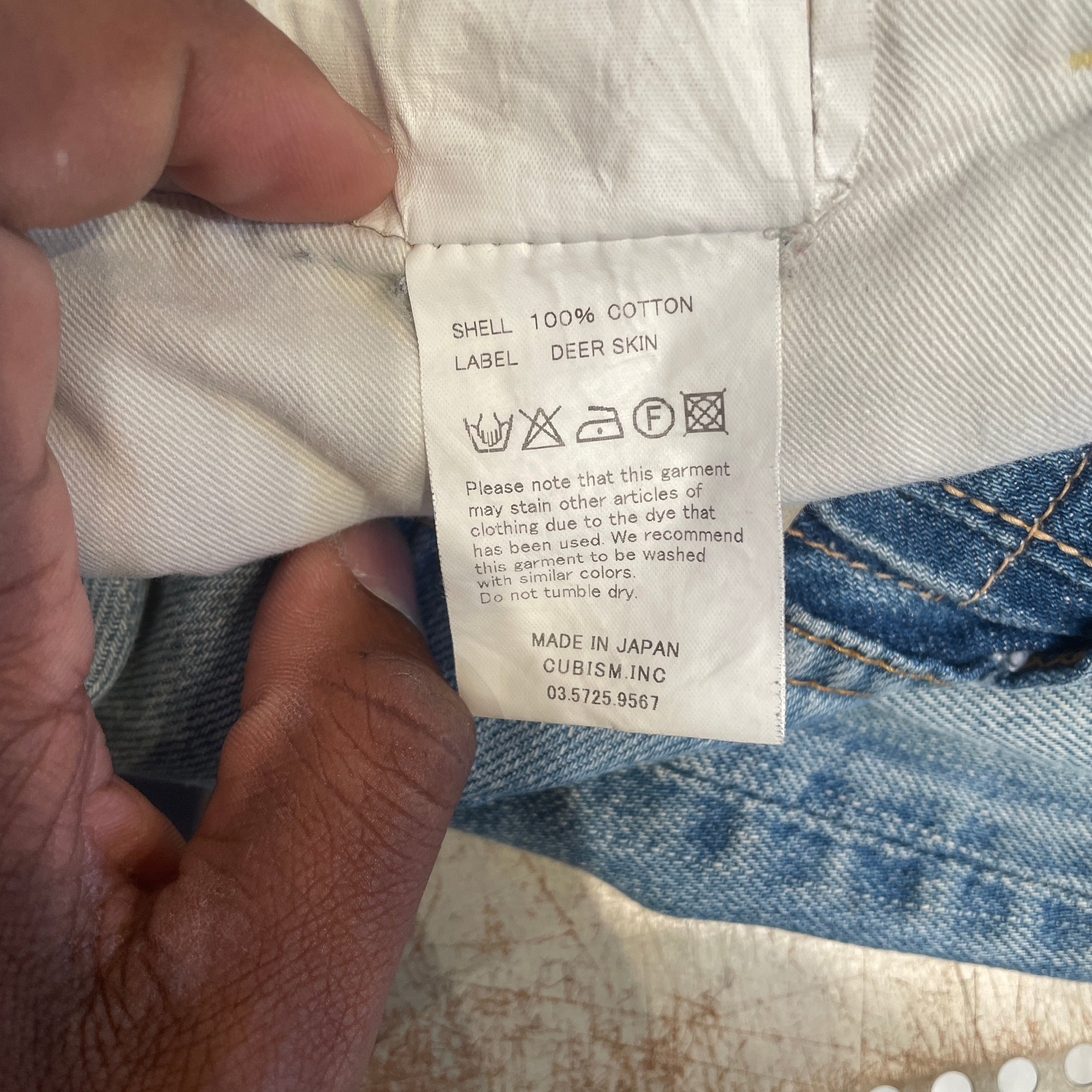 visvim/Straight Pants/32/Cotton/BLU/32x32 view 5