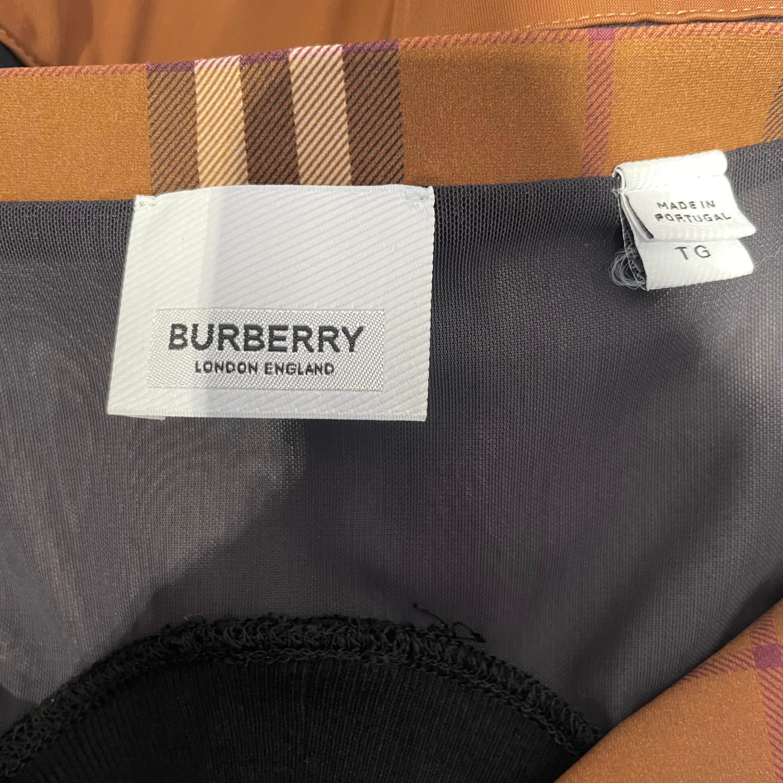 BURBERRY LONDON/Jacket/XL/Plaid/BRW/CUT OUT CROP view 3