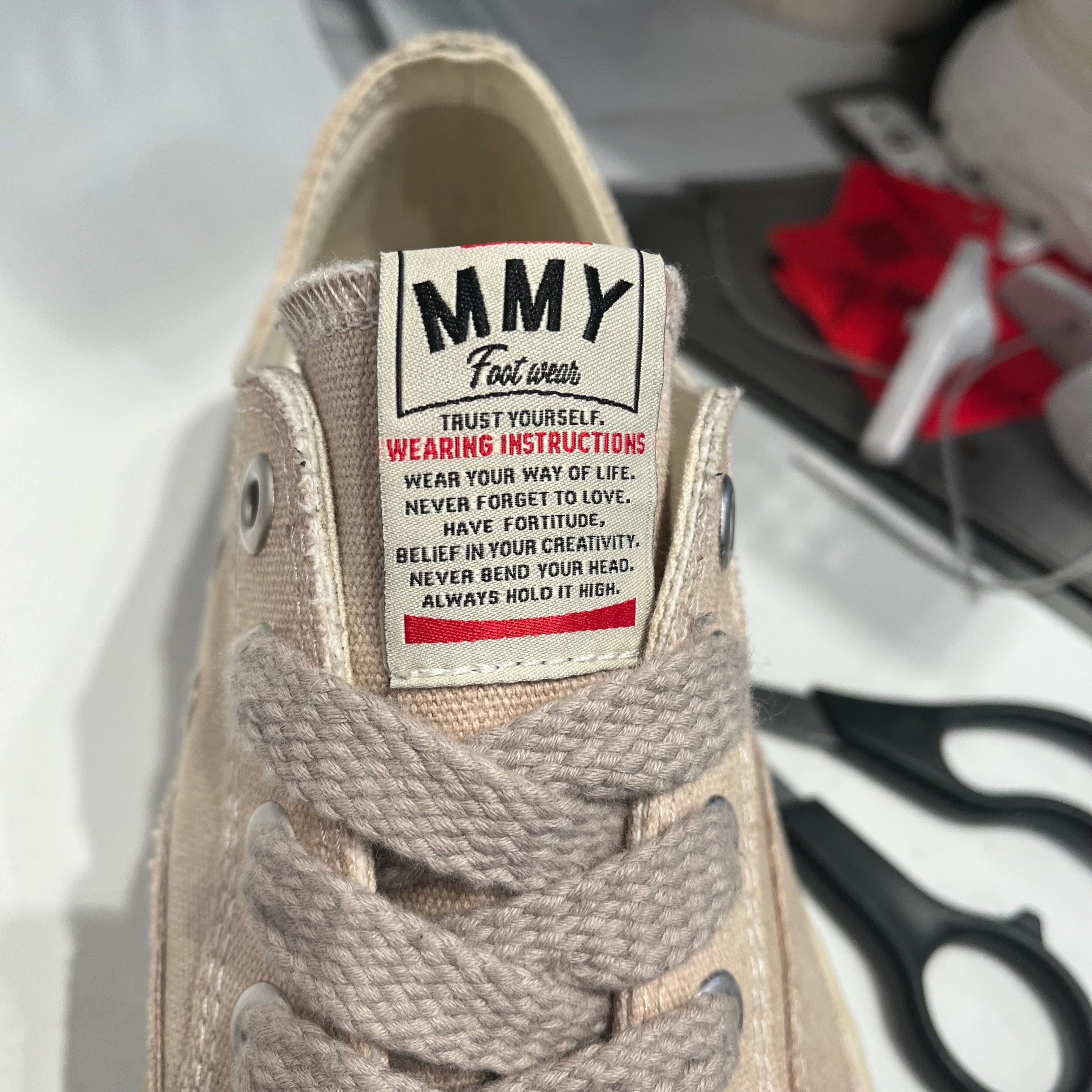 MIHARA YASUHIRO/Low-Sneakers/EU 40/Cotton/BEG/A12FW706 40 view 3
