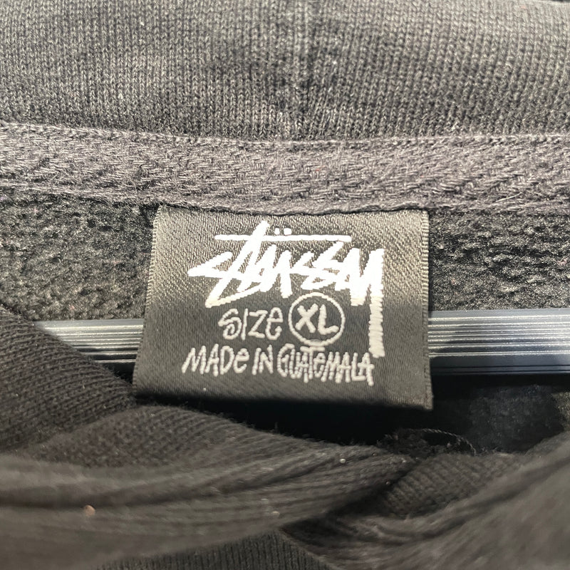 STUSSY/Hoodie/XL/Graphic/Cotton/BLK/
