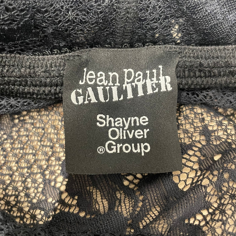 Jean Paul Gaultier/Skirt/S/Polyester/BLK/LACE