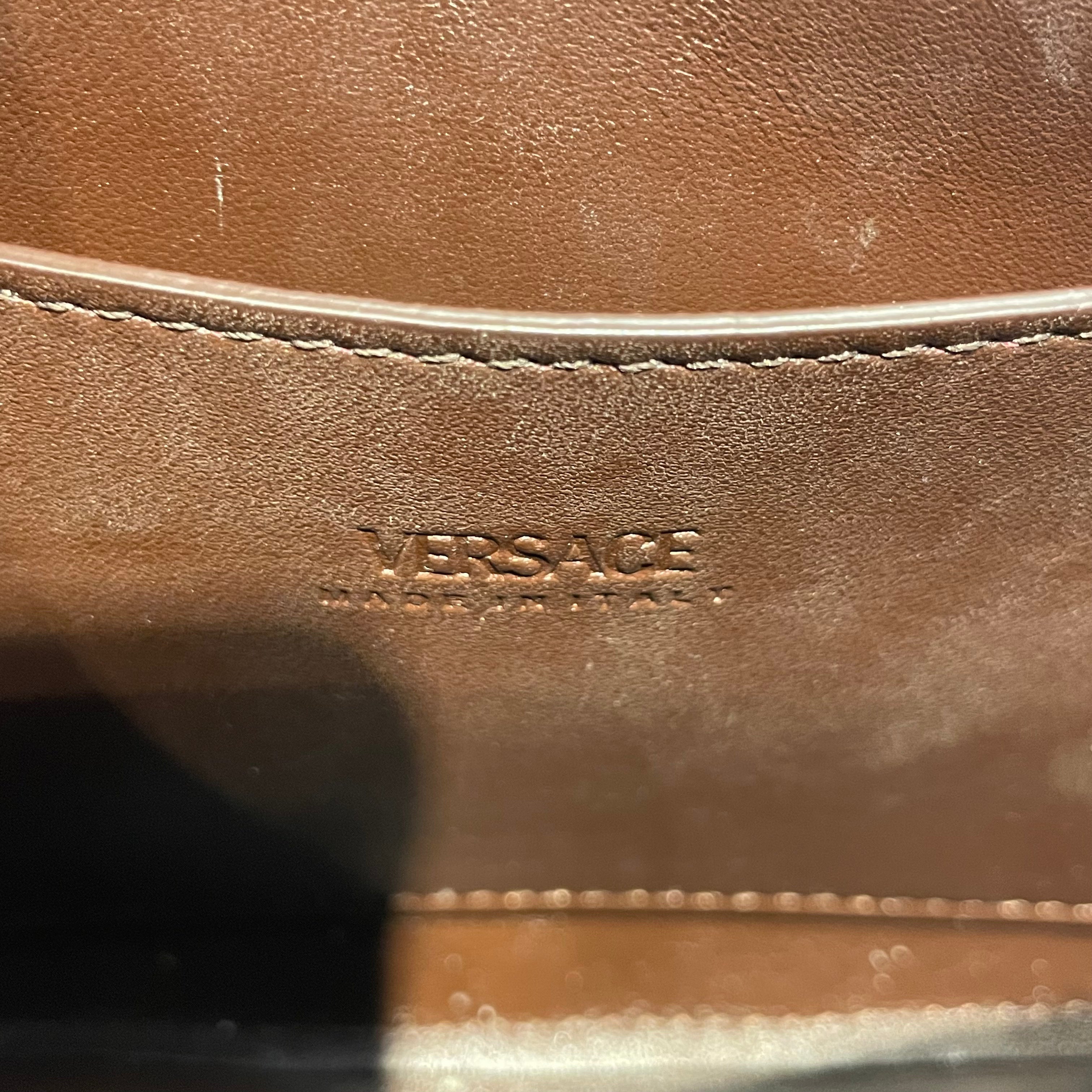 VERSACE/Hand Bag/Leather/BRW/Greca Goddess Mini Croc view 5