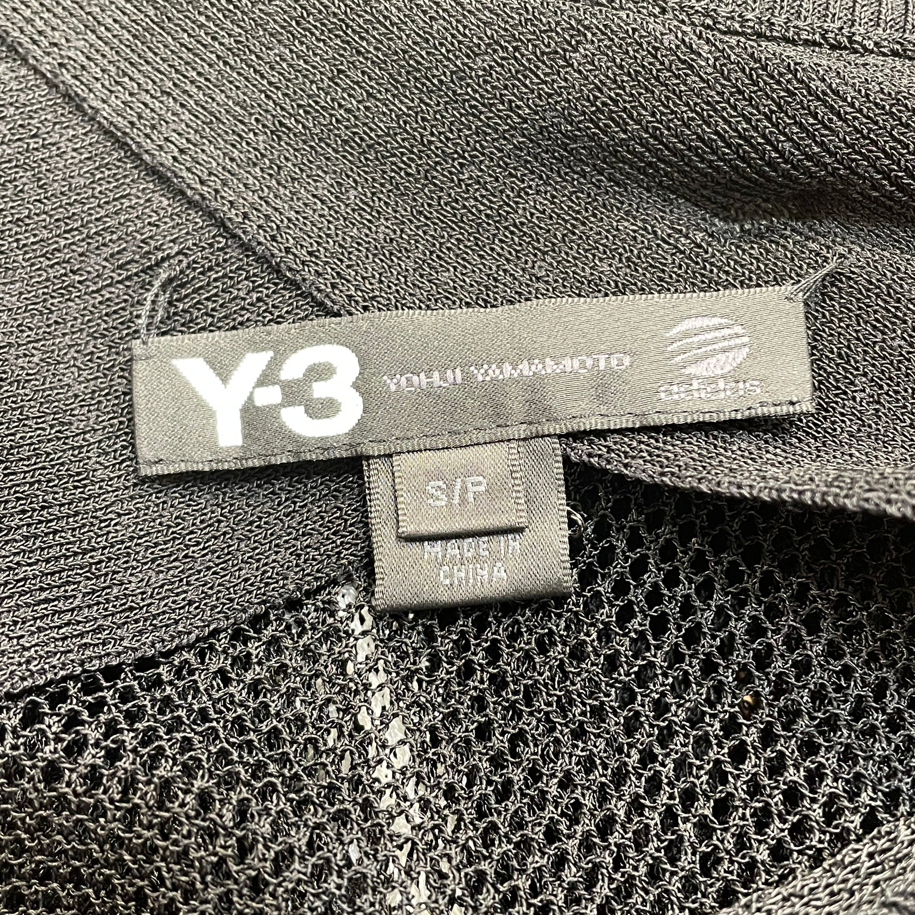 Y-3/Cardigan/S/Stripe/Rayon/BLK/Mesh Cardigan view 3