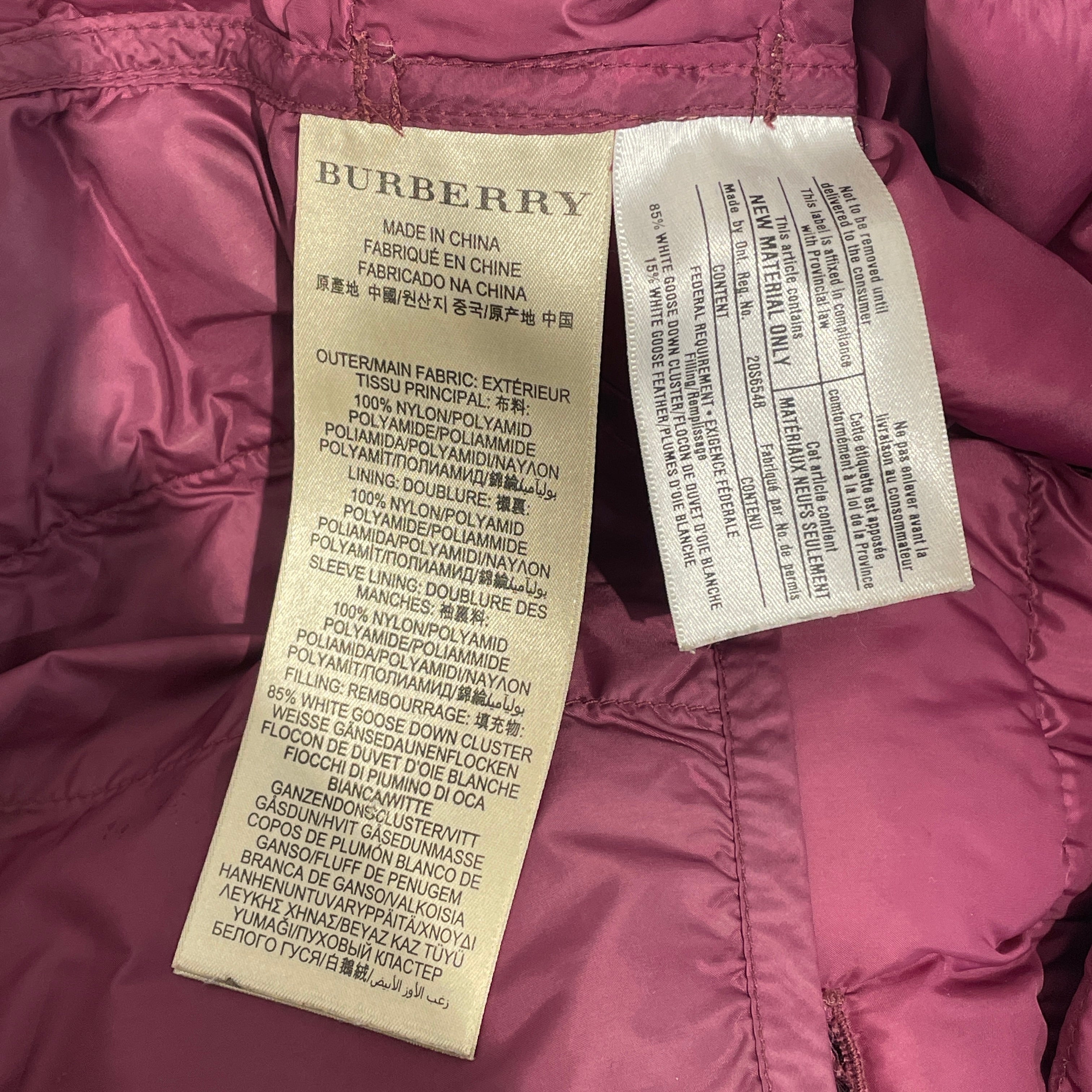 BURBERRY BRIT/Puffer Jkt/XS/Nylon/PPL/puffer trench coat view 4