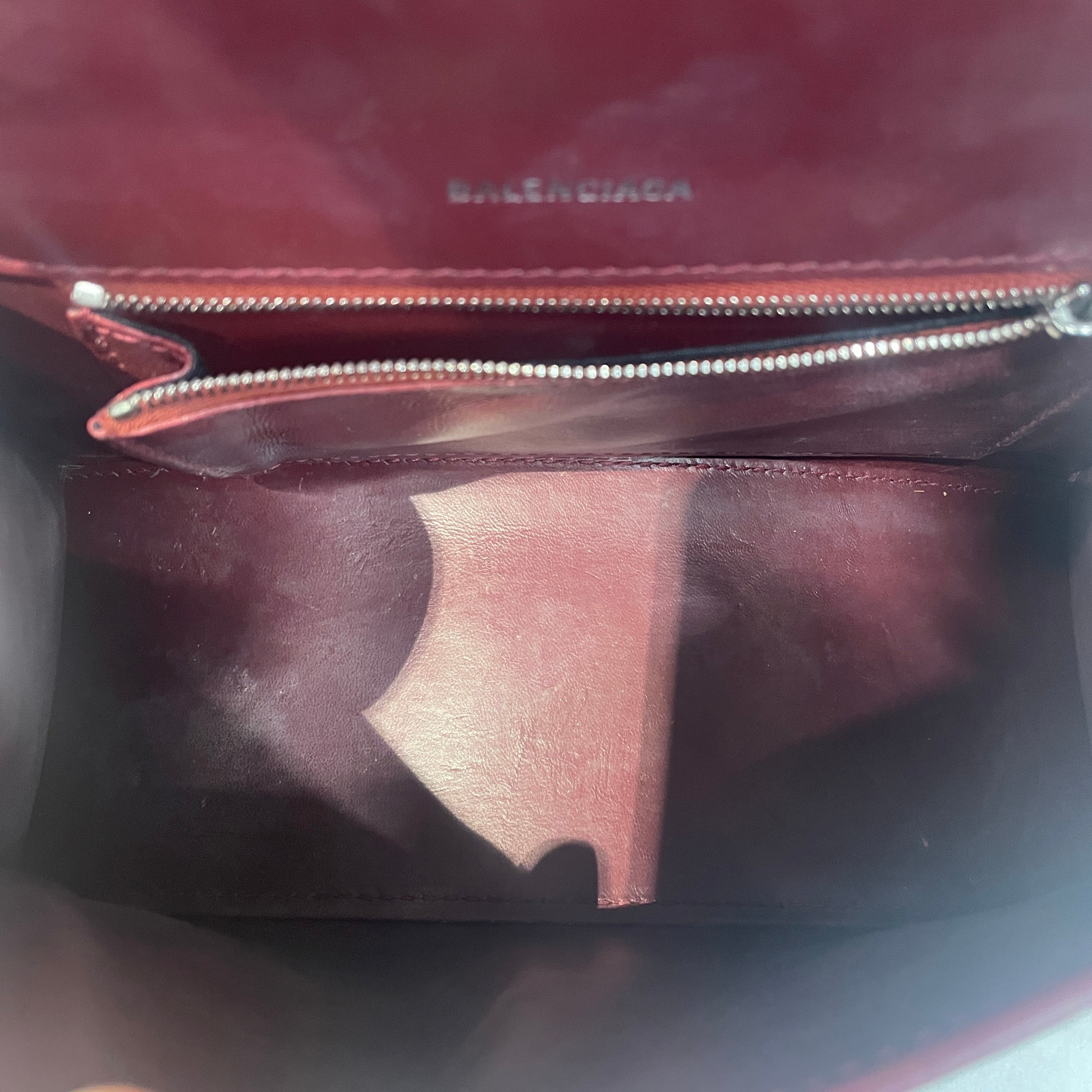 BALENCIAGA/Cross Body Bag/Leather/BRD/Hourglass view 4