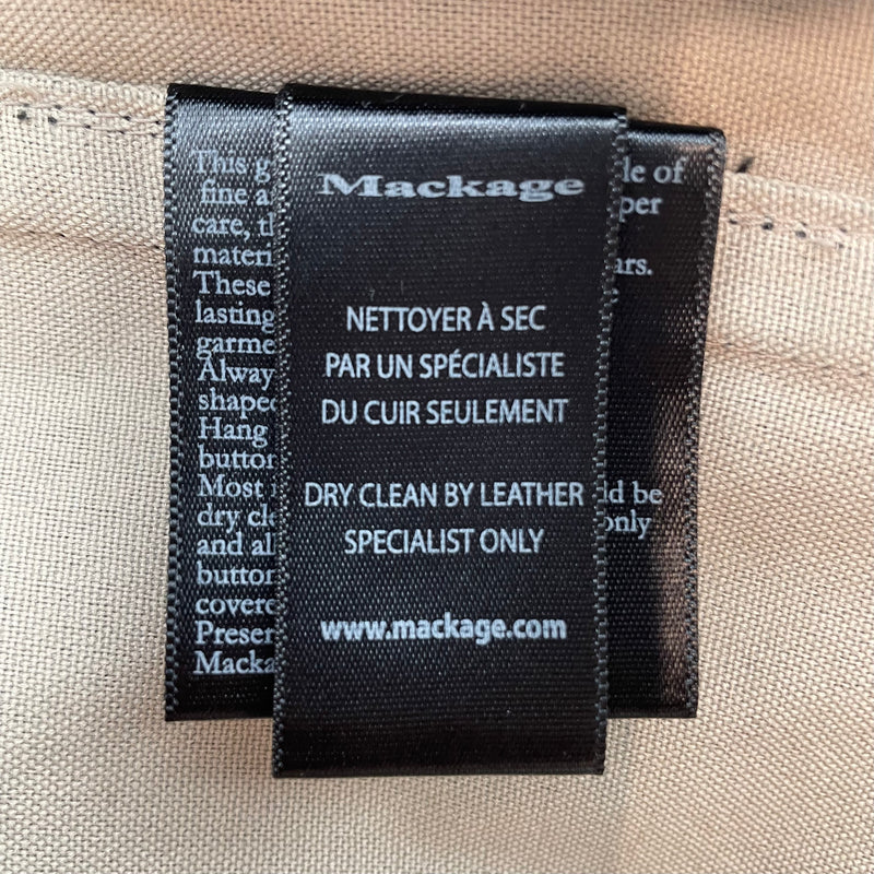 MACKAGE/Jacket/XS/Cotton/BLK/double pocket zipper