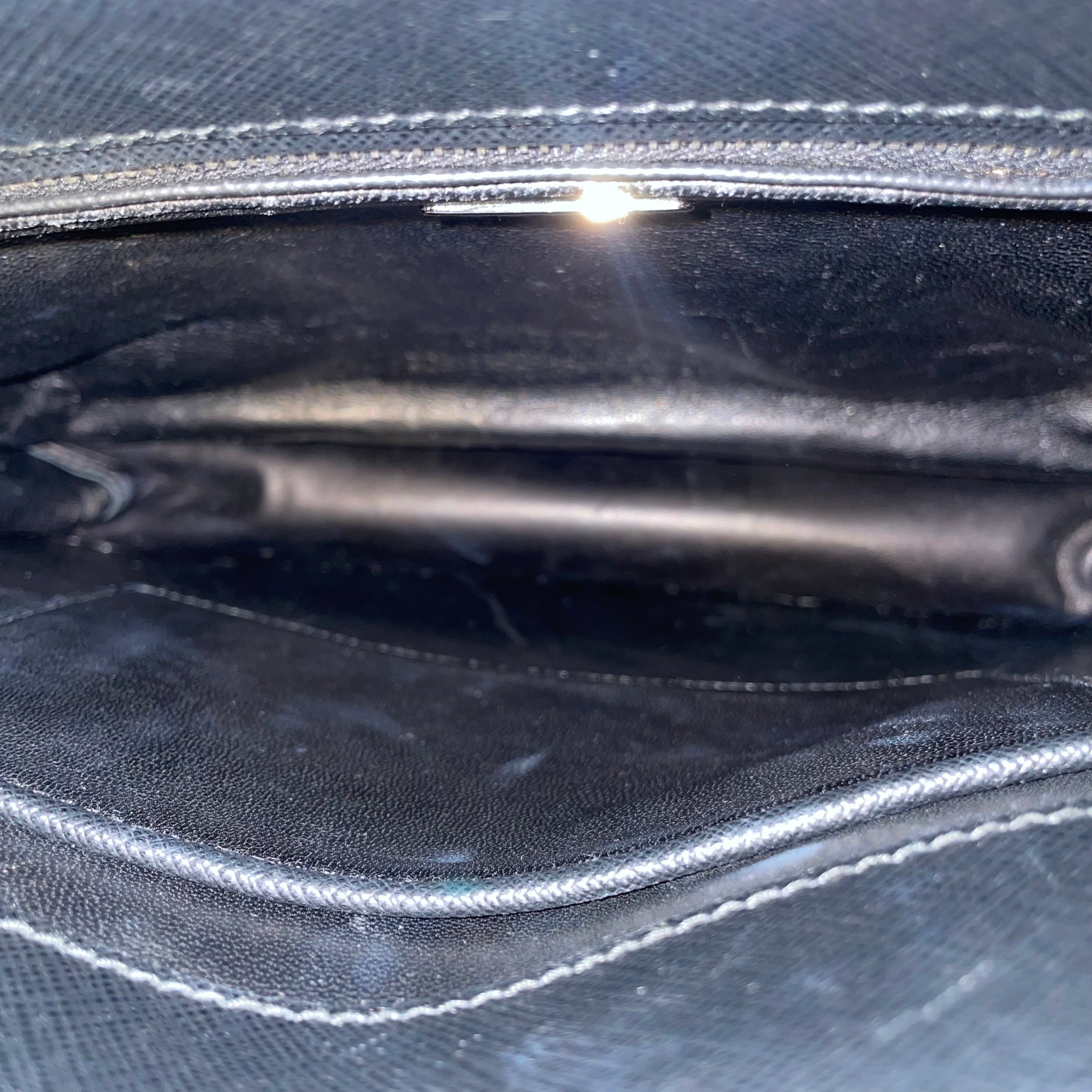 PRADA/Hand Bag/Leather/BLK/SAFFIANO GIRL FACE HANDLE BAG view 6