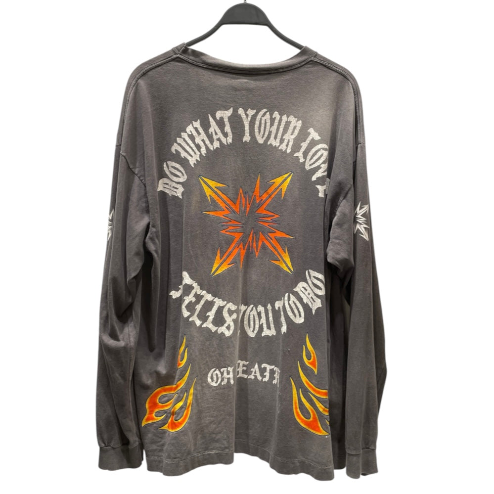 SAINT MICHAEL/LS T-Shirt/XXL/Cotton/BLK/ view 2