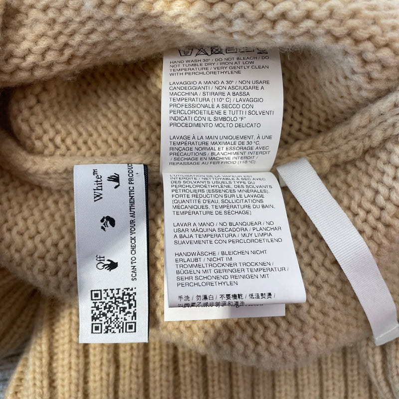 OFF-WHITE/Sweater/38/Wool/KHK/
