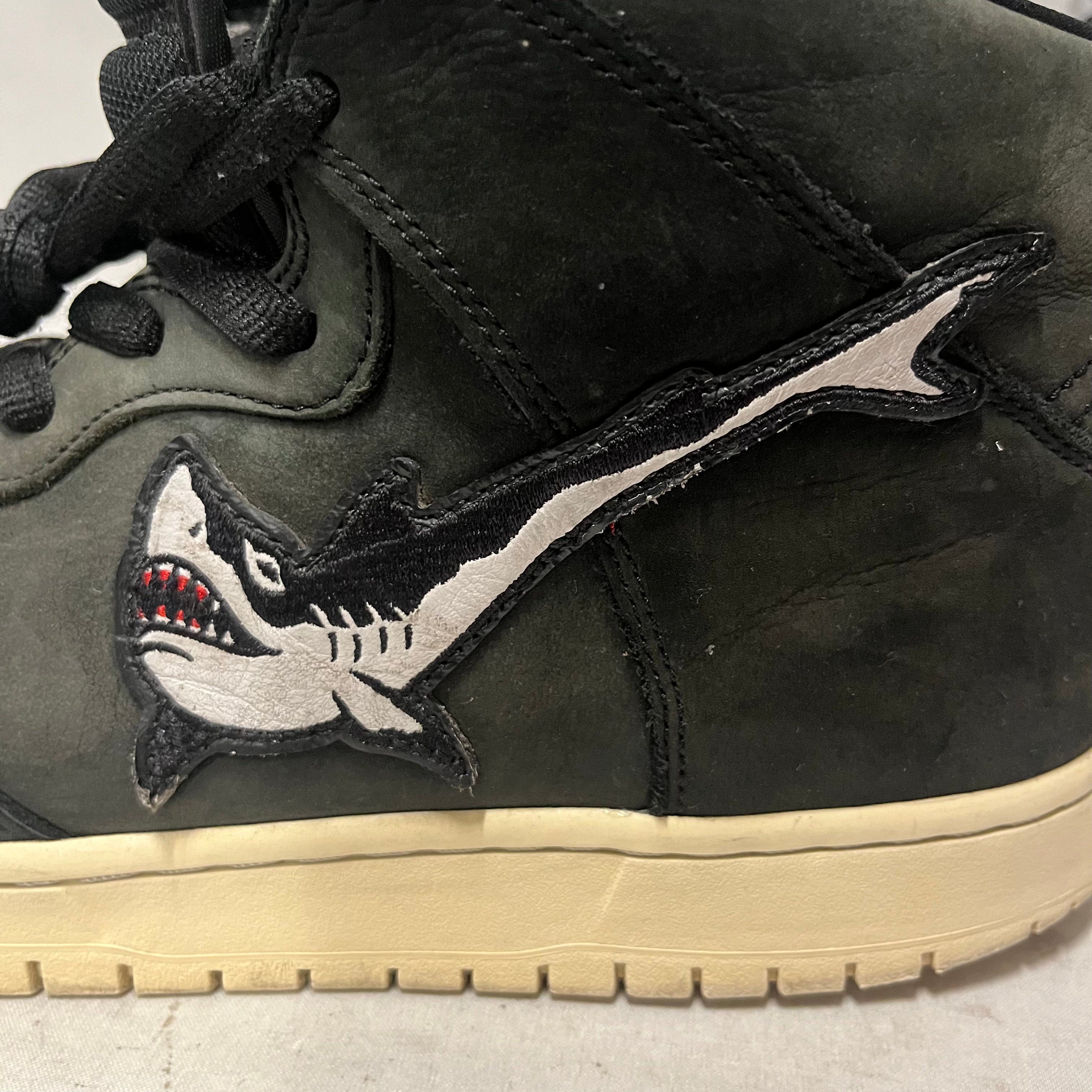NIKE SB/Hi-Sneakers/US 12/Suede/BLK/shark view 5