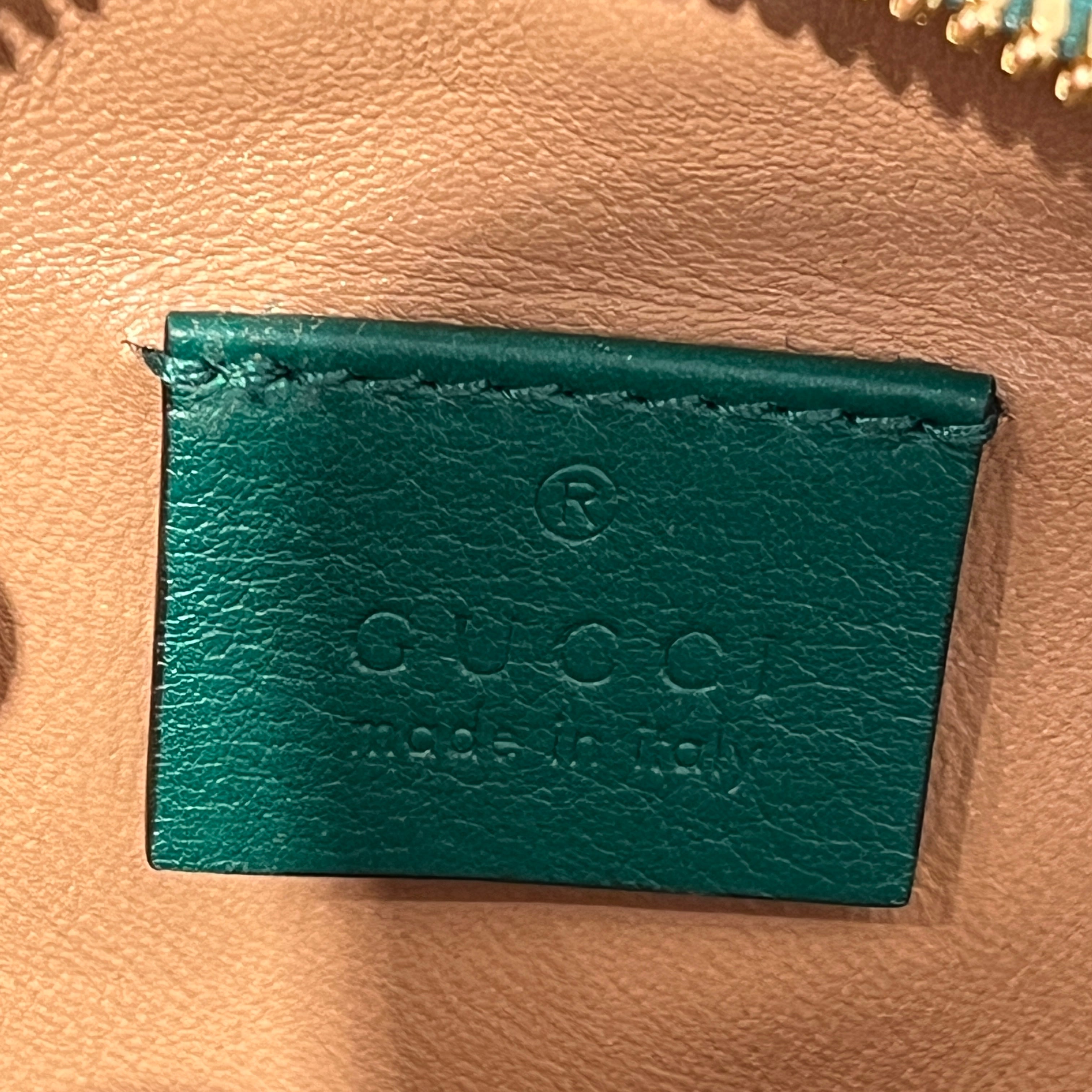 GUCCI/Cross Body Bag/Animal Pattern/Leather/GRN/SNAKESKIN CIRCLE BAG view 4