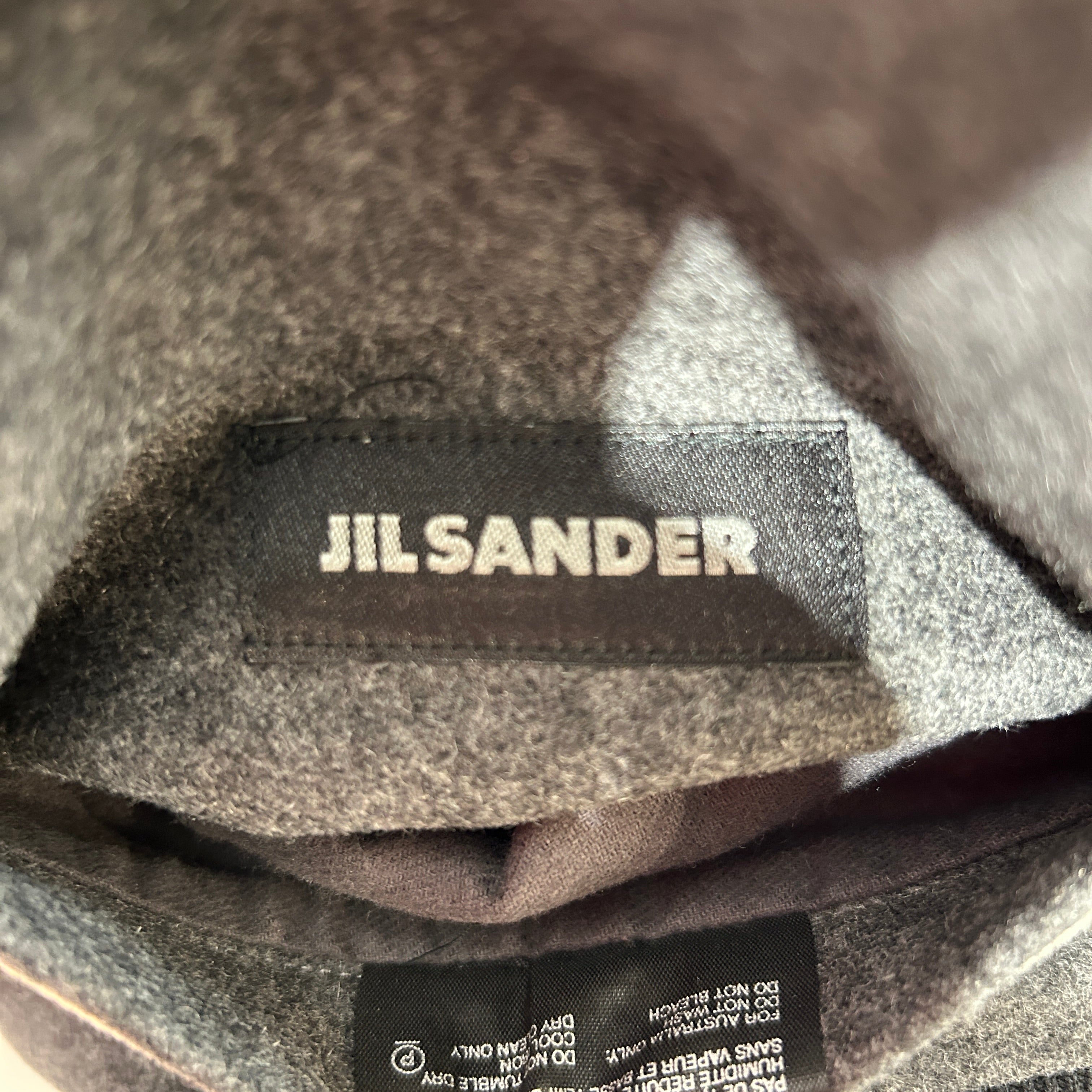 JIL SANDER/Baseball Jkt/48/Wool/GRY/REVERSIBLE SATIN LINING view 3