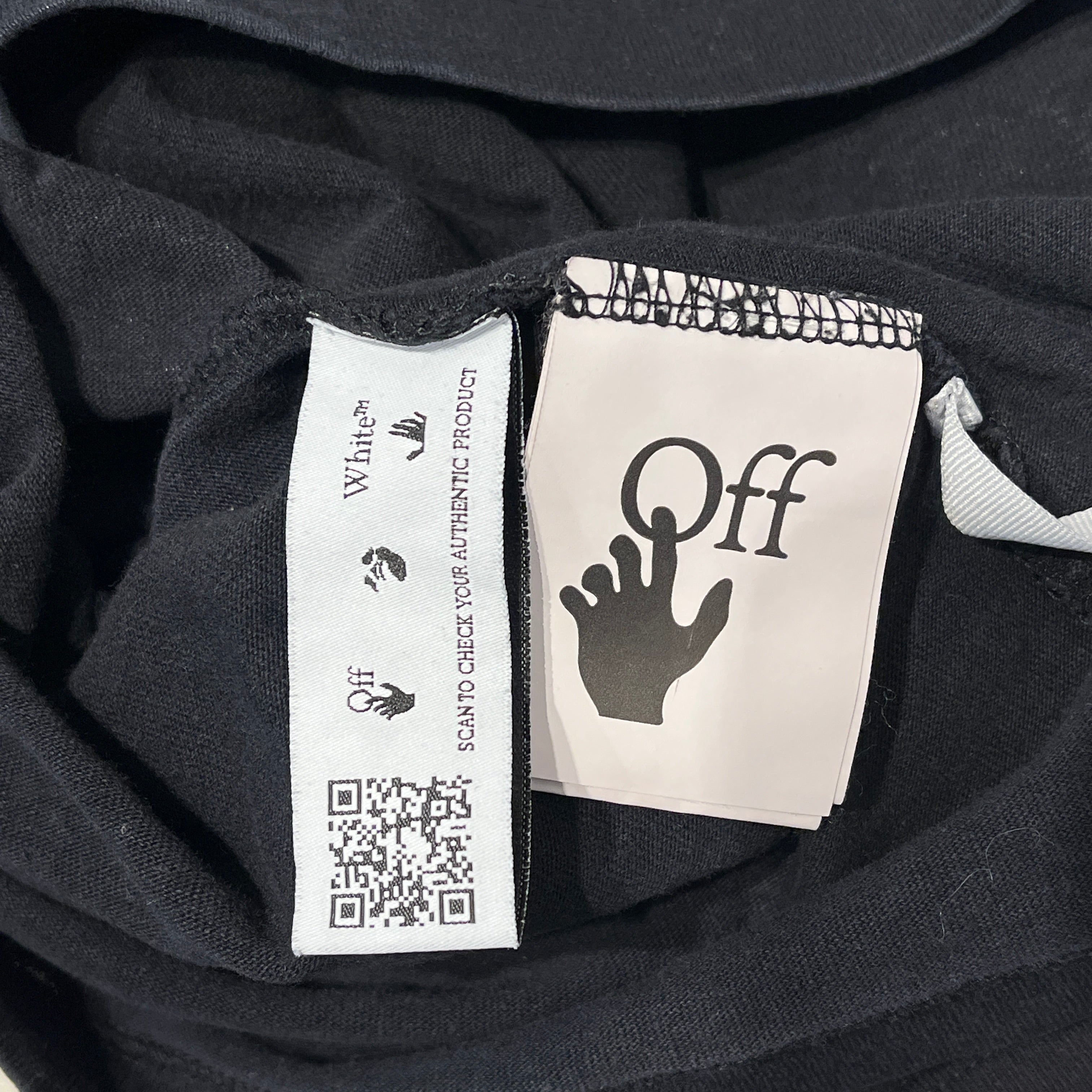OFF-WHITE/T-Shirt/L/Cotton/BLK/Graphic/BLUE MARKER X GRAPHIC view 4