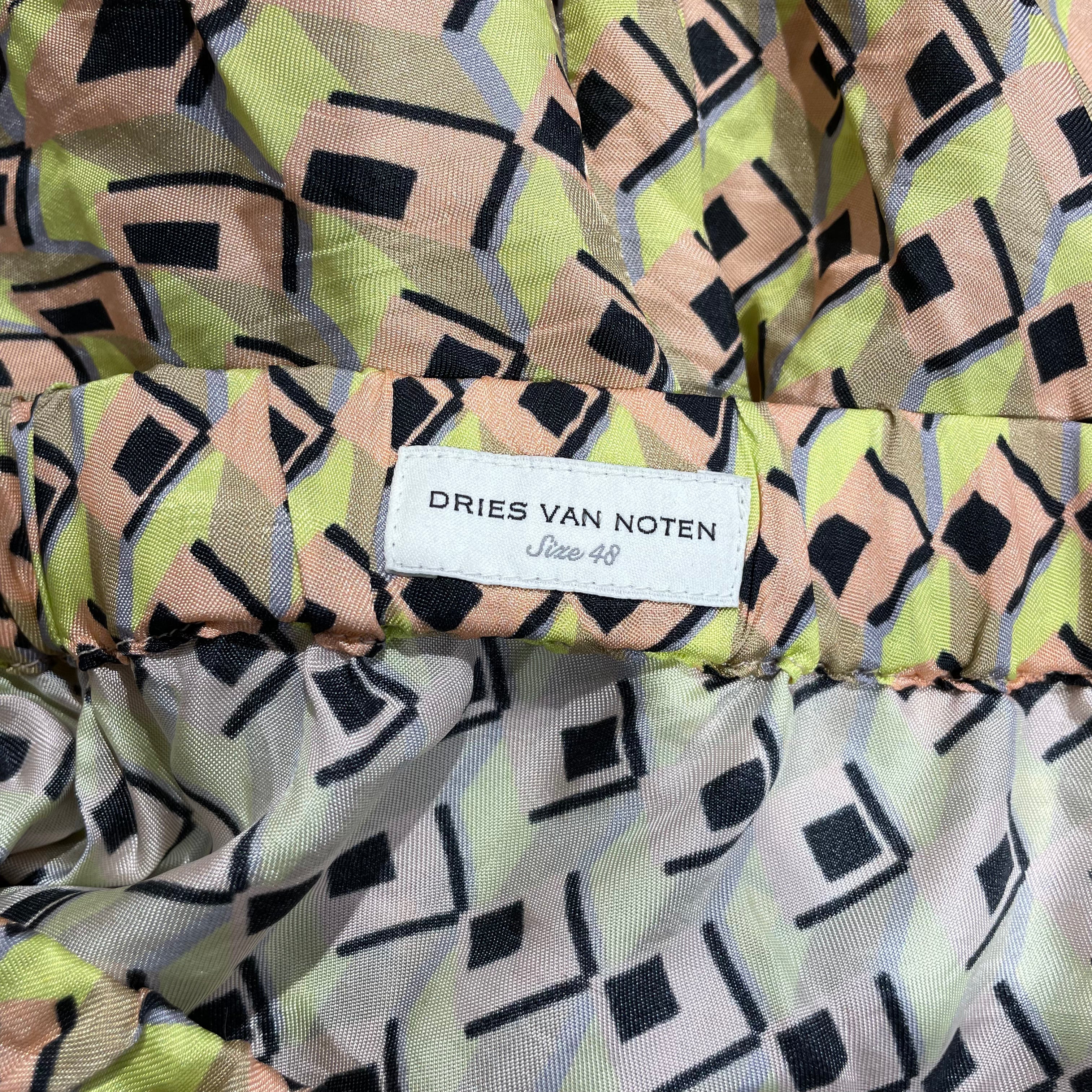 DRIES VAN NOTEN/Shorts/48/Rayon/YEL/All Over Print/ view 3
