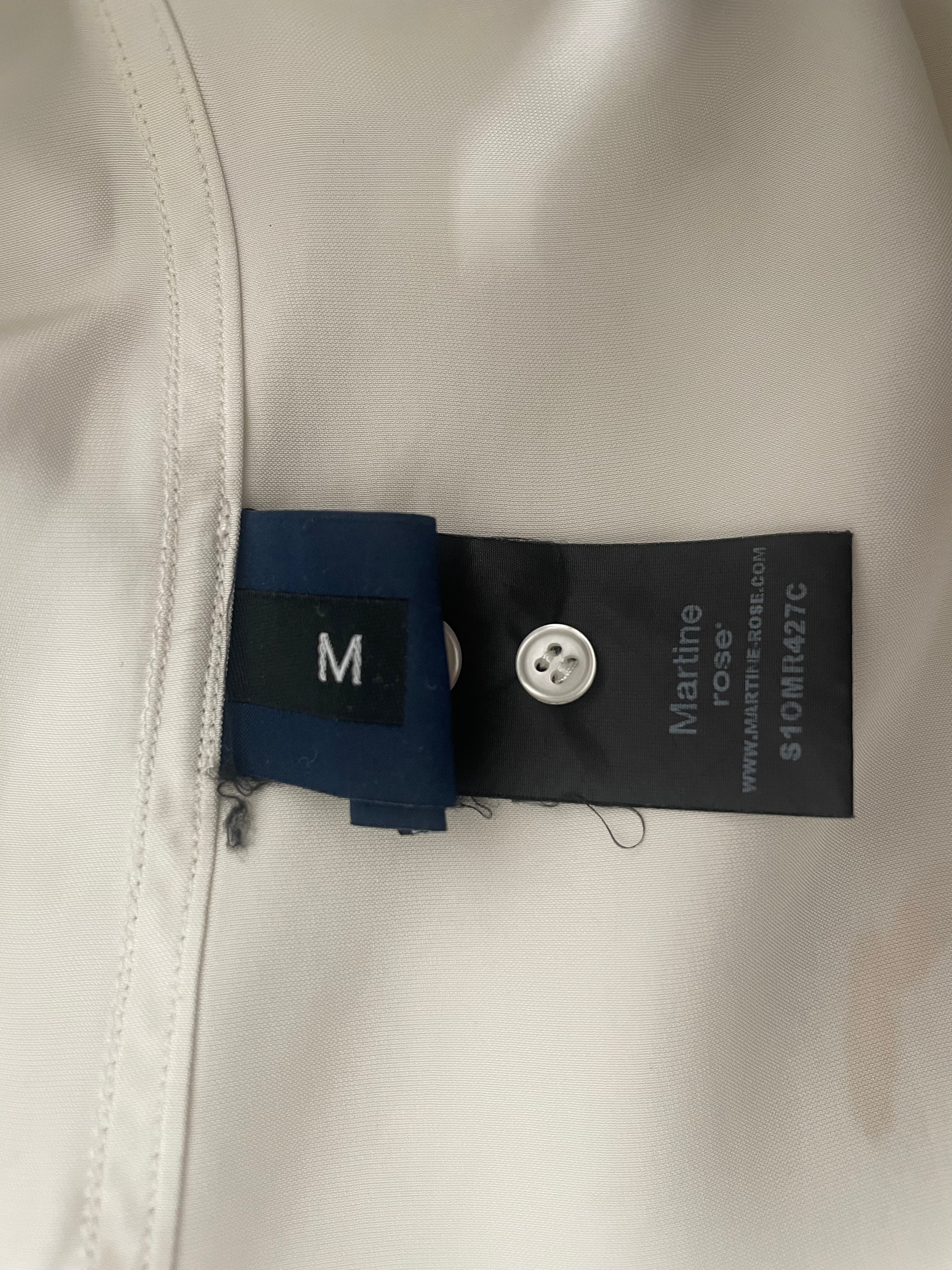 MARTINE ROSE/LS Shirt/M/Polyester/WHT/Graphic/S10MR427C view 3
