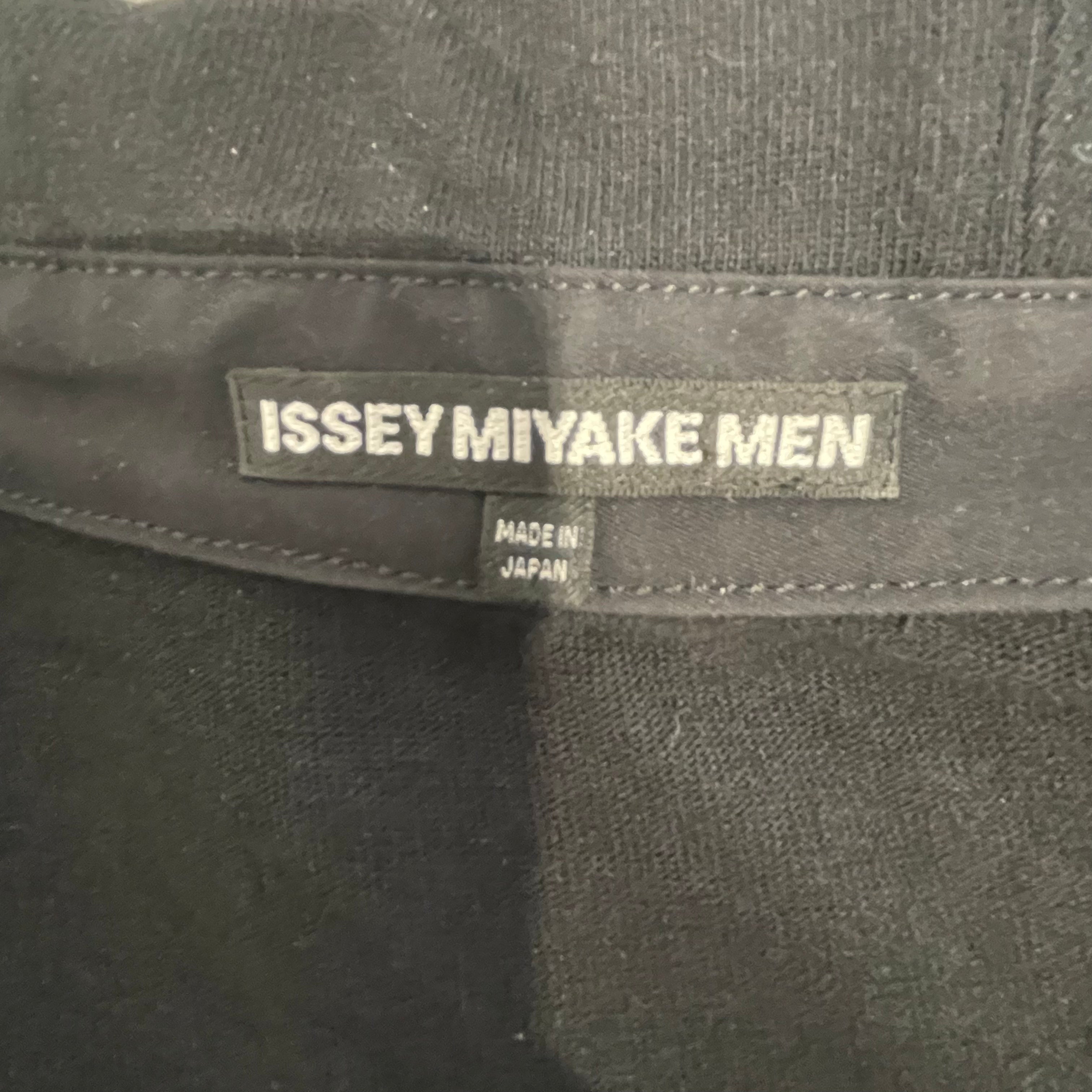 ISSEY MIYAKE MEN/Zip Up Hoodie/3/Cotton/BLK/BRW CRM HOOD STRIPES view 3