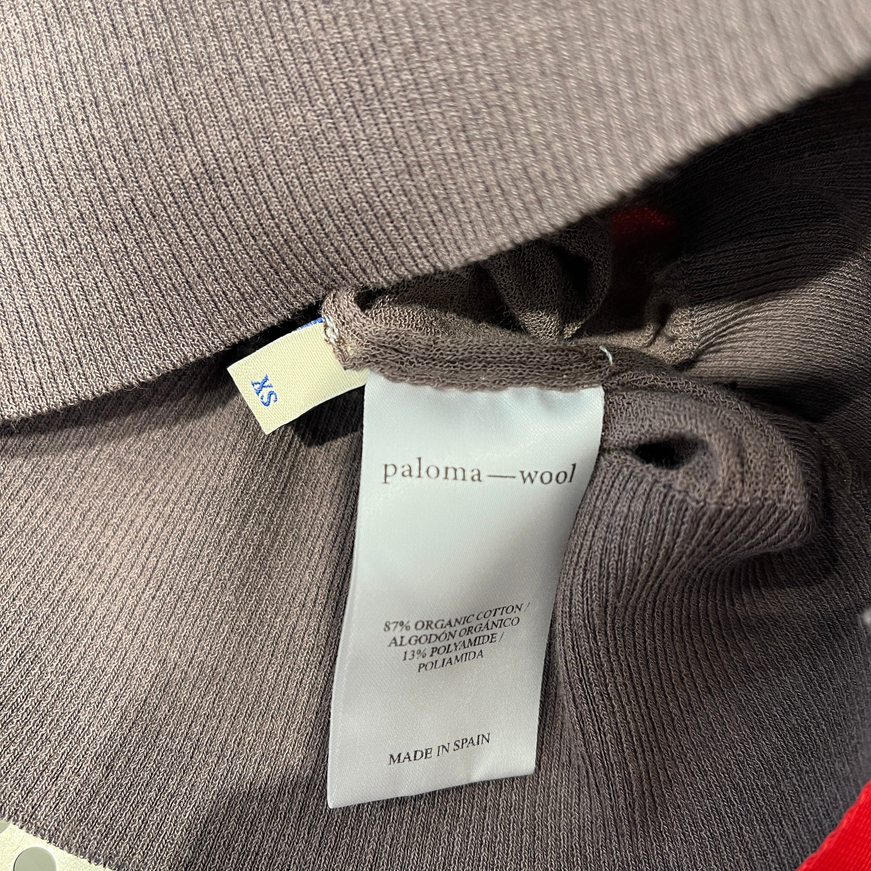 PALOMA WOOL/SS Blouse/XS/Cotton/BRW/PUFF SLEEVE RAW NECKLINE view 3