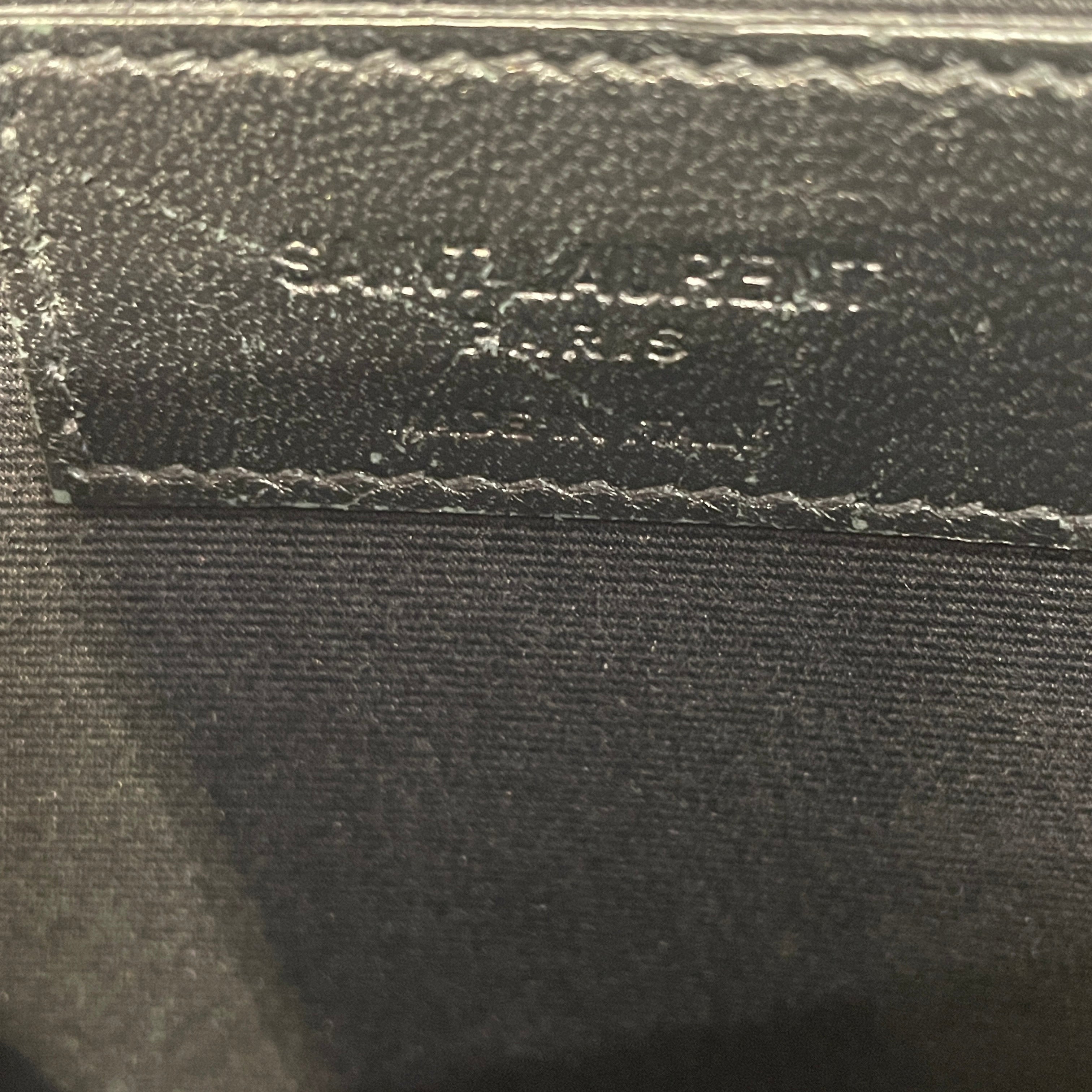 SAINT LAURENT/Pouch/Leather/YEL/smooth calfskin zip pouch view 5