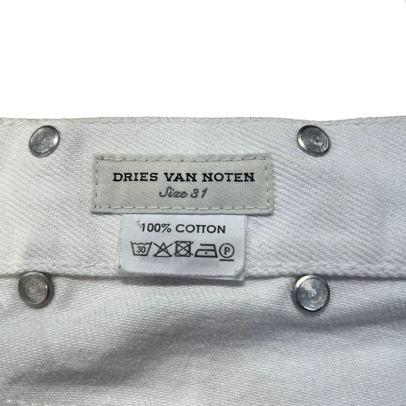 DRIES VAN NOTEN/Pants/31/Denim/WHT/baggy jeans