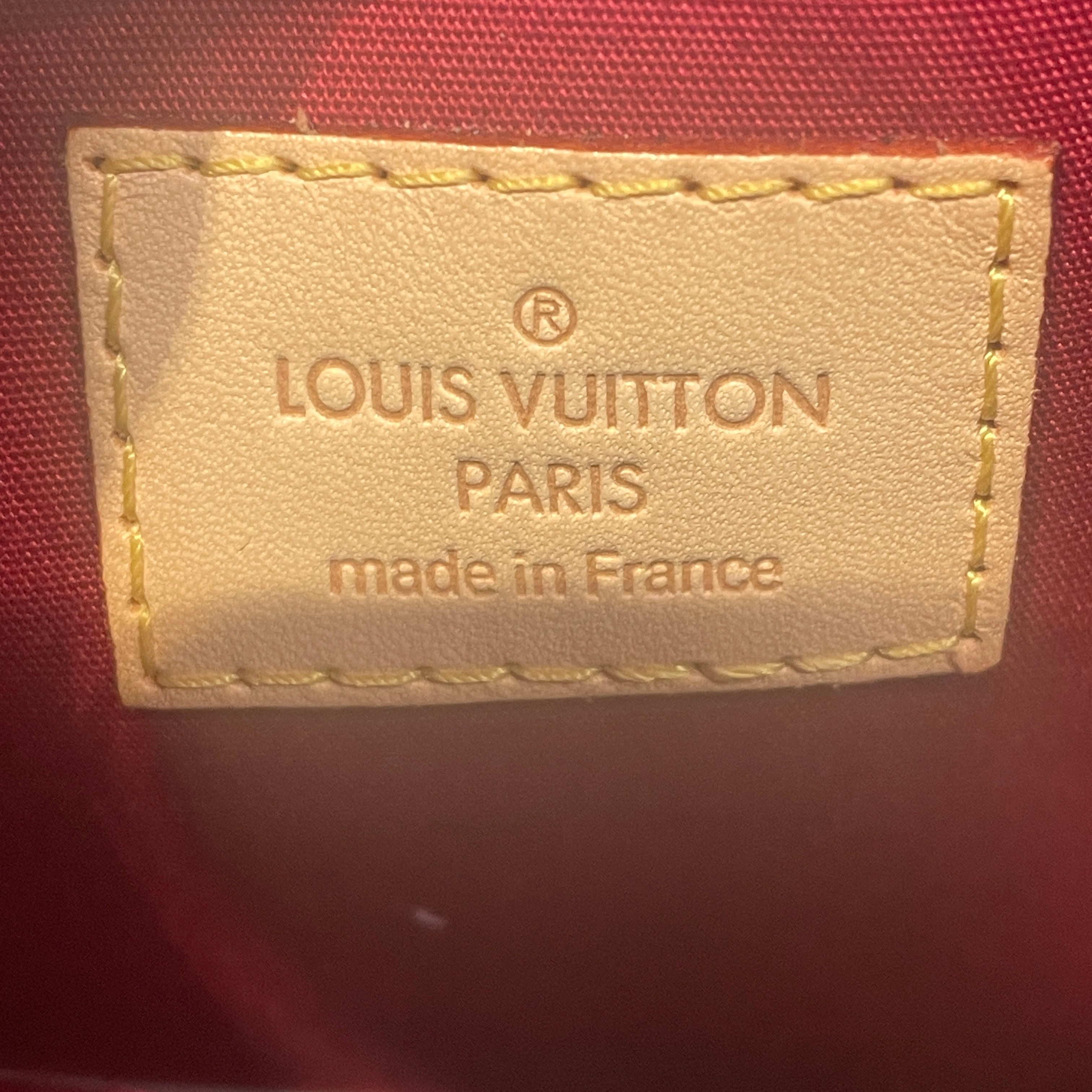 LOUIS VUITTON/Hand Bag/Monogram/Leather/RED/Patent Leather Montana view 4