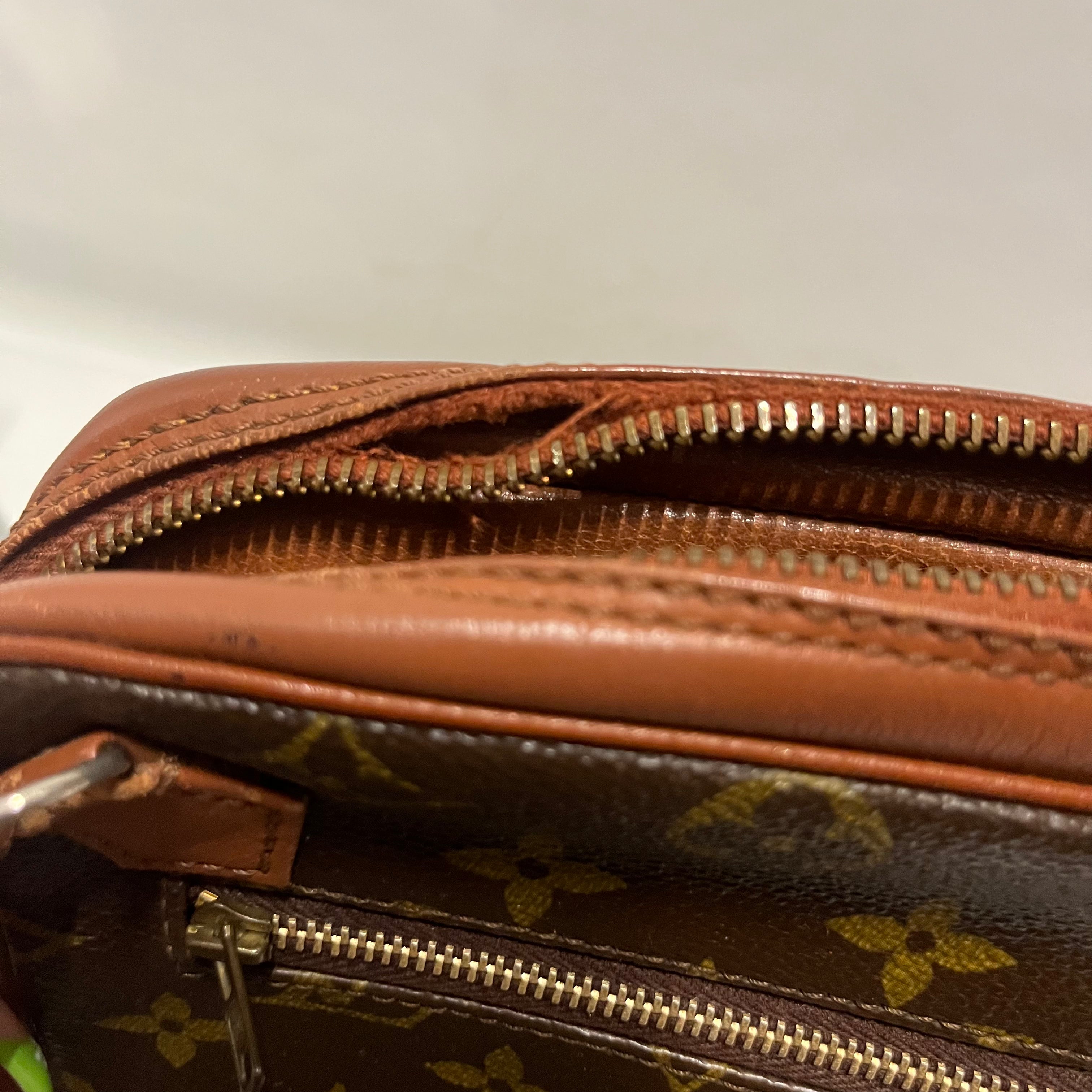 LOUIS VUITTON/Pouch/Monogram/Leather/CML/pochette homme vintage view 8