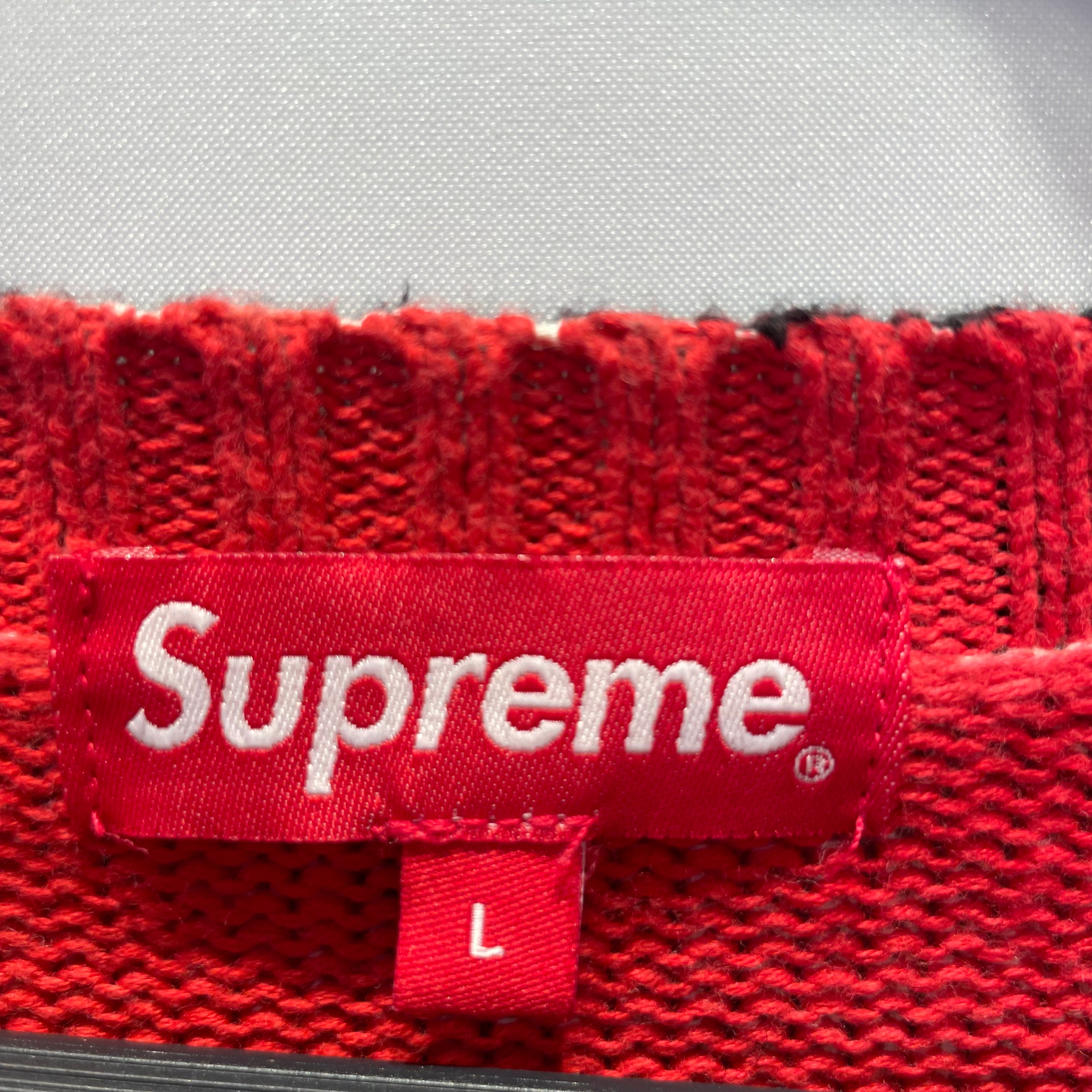 Supreme/Sweater/L/Cotton/RED/NATE LOWMAN view 3