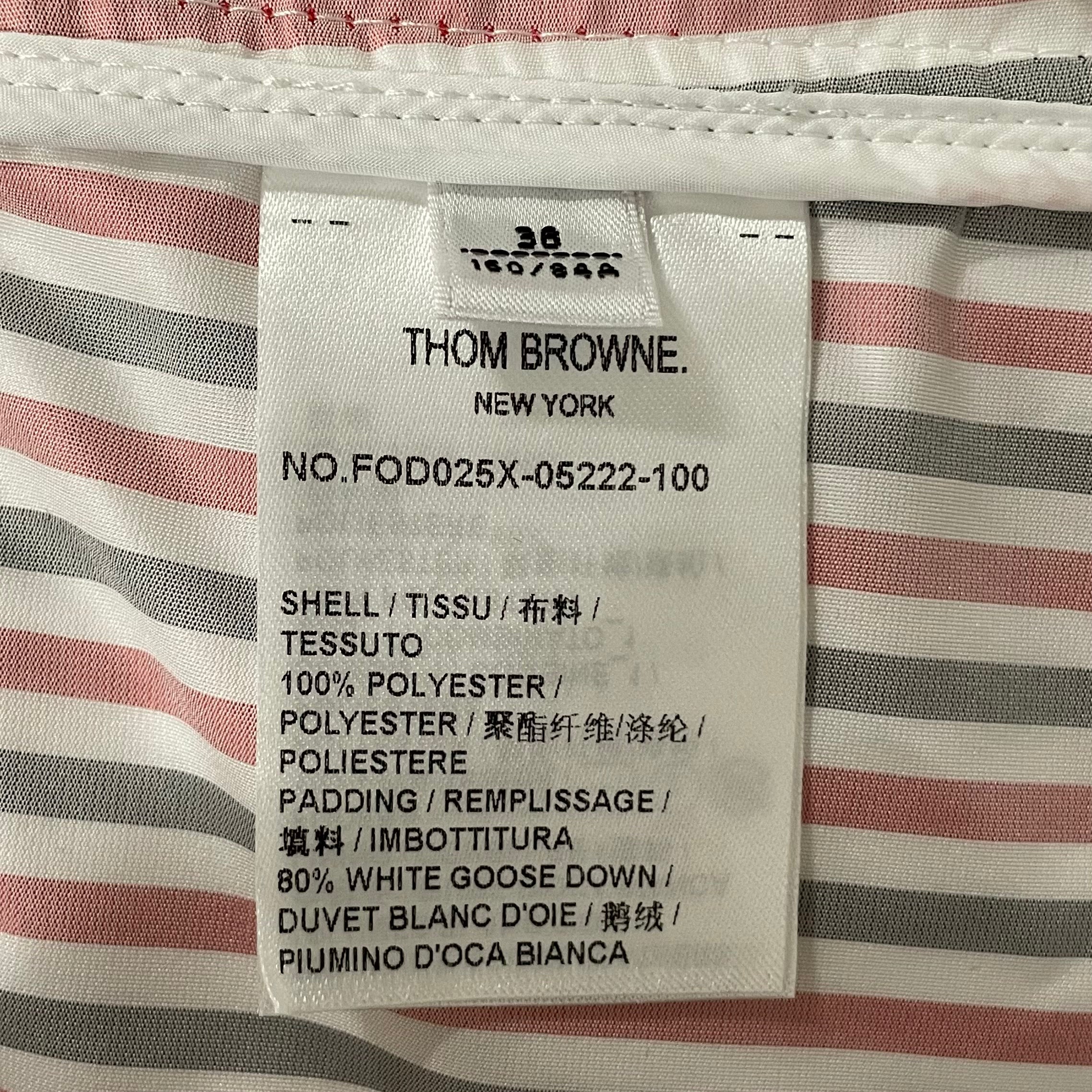 THOM BROWNE. NEW YORK/Bottoms/M/Cotton/WHT/SILVER BUTTON JACKET view 4