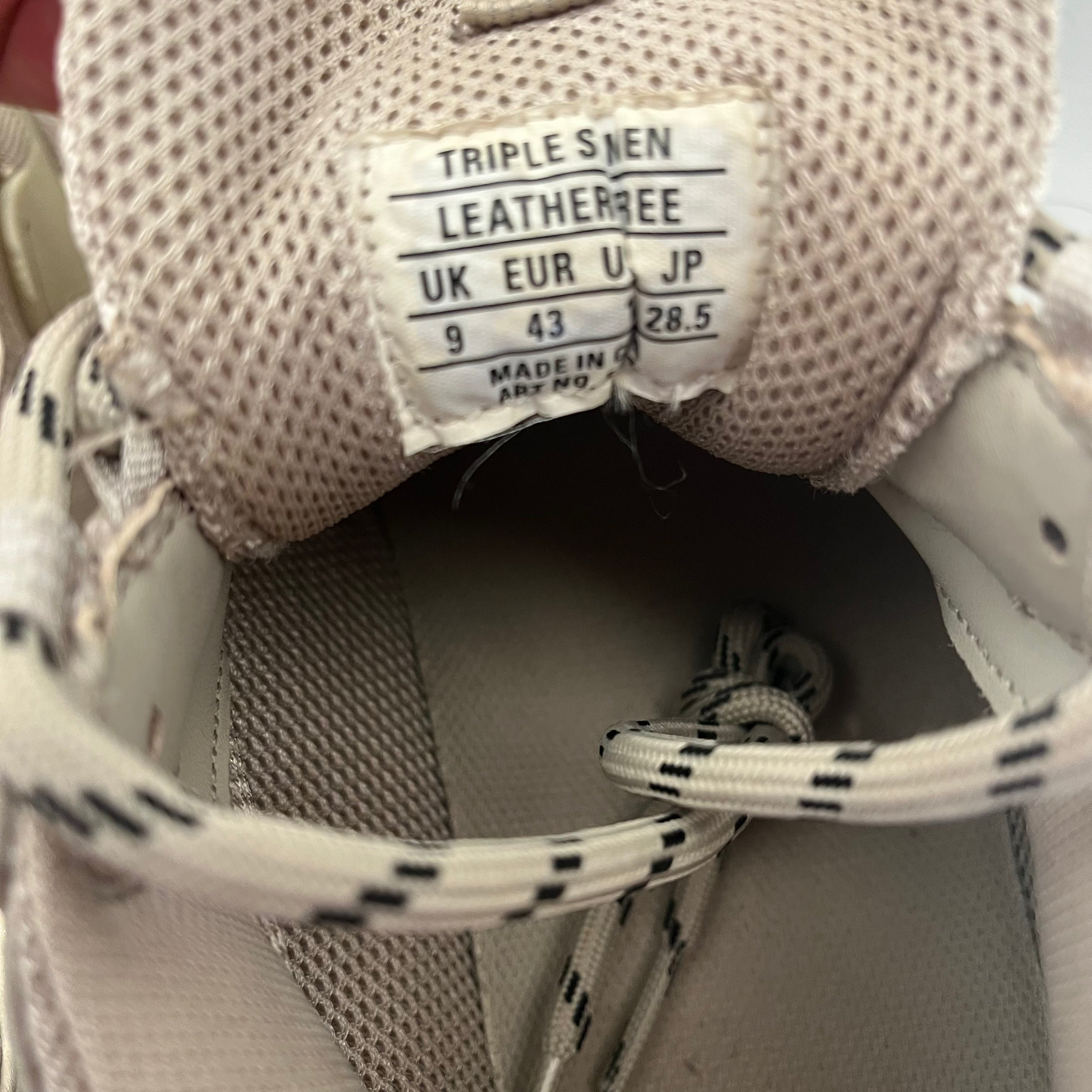 BALENCIAGA/Low-Sneakers/EU 43/BEG/Triple S view 4